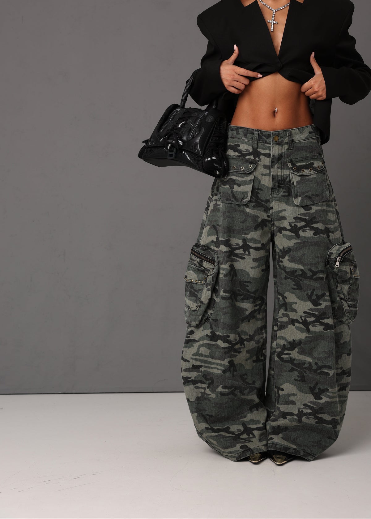 CARGO BORCHIE GERTRUDE CAMOUFLAGE