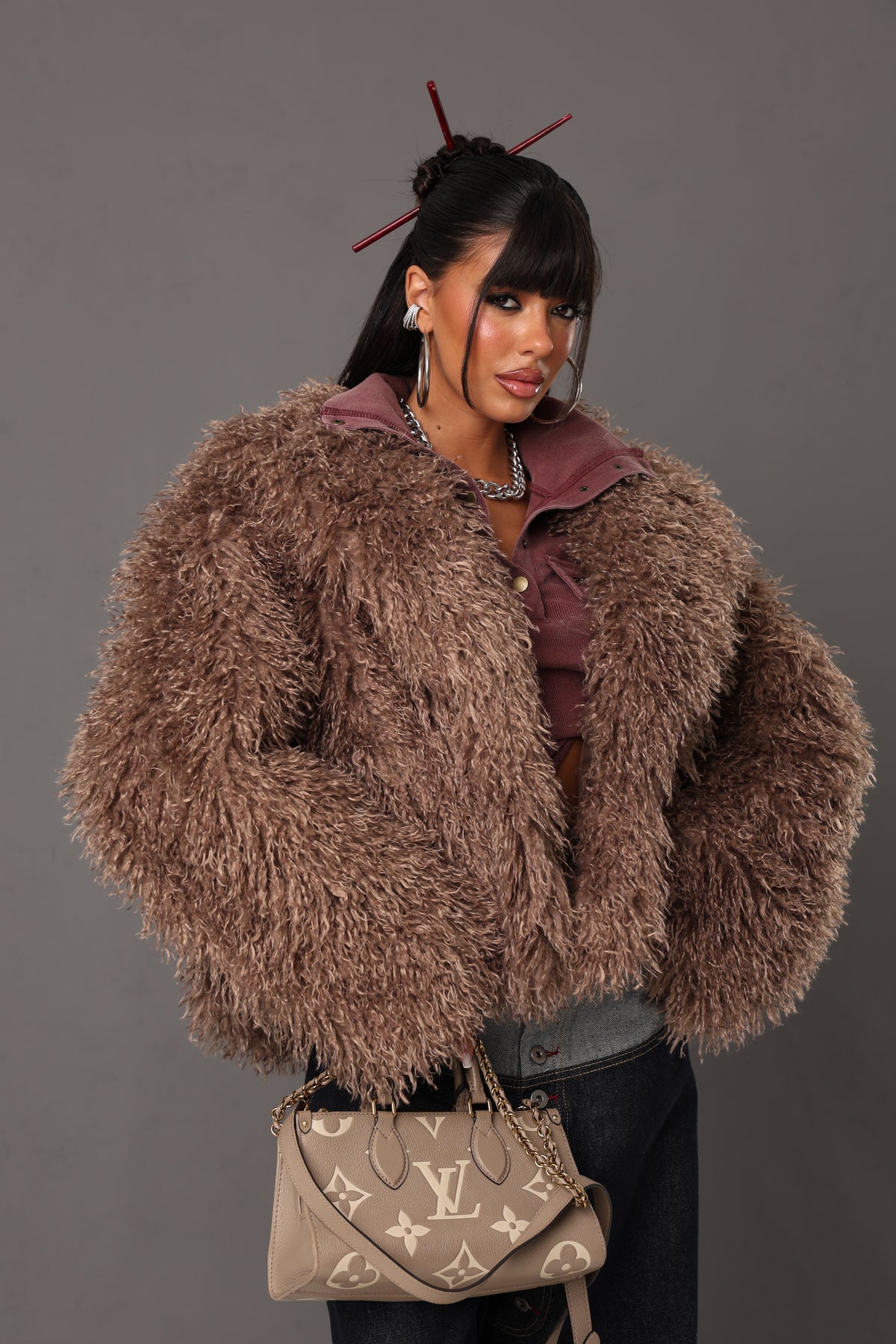 ECO-PELLICCIA BETSY TAUPE
