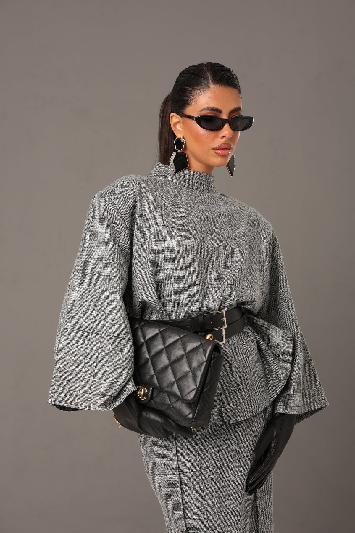 COORDINATO BUSINESS GRIGIO 100% LINO