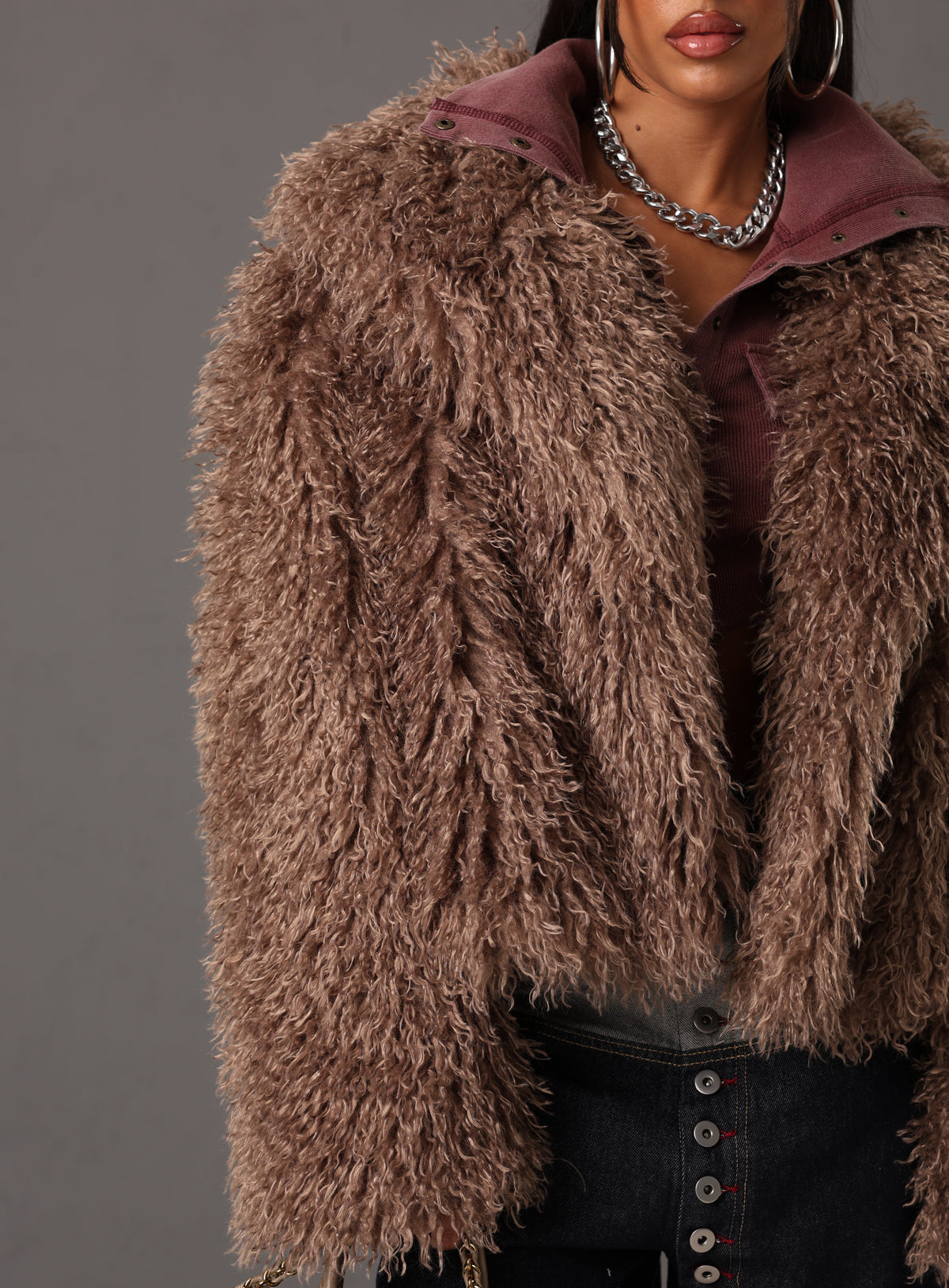 ECO-PELLICCIA BETSY TAUPE