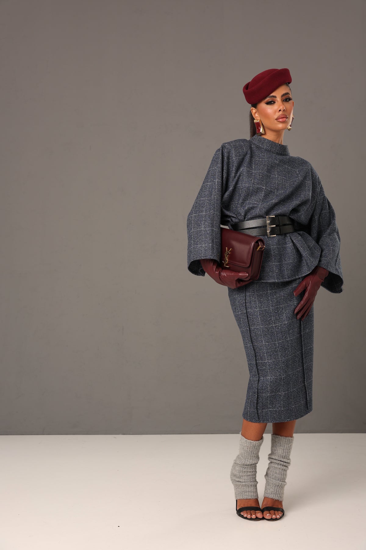 COORDINATO BUSINESS BLU 100% LINO