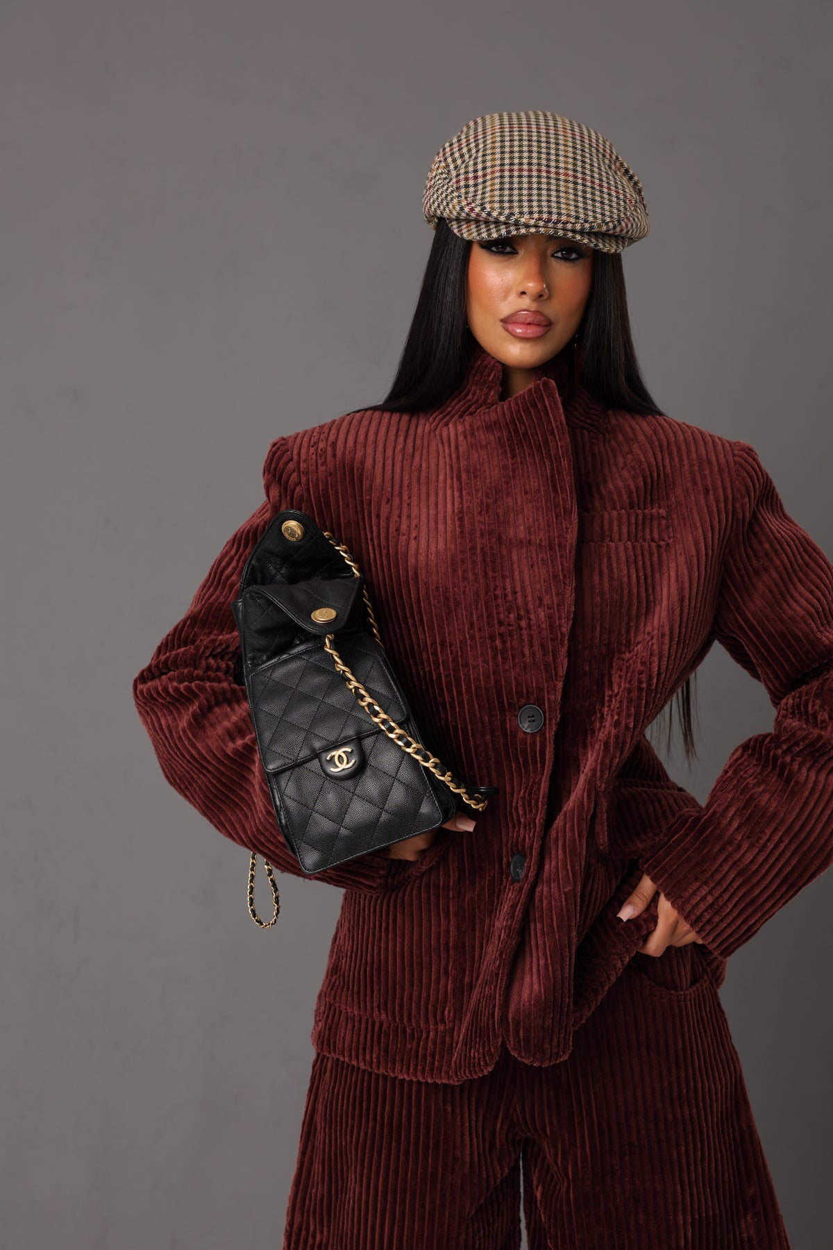 BLAZER VELLUTO GLENDA VINO BY LUMINA