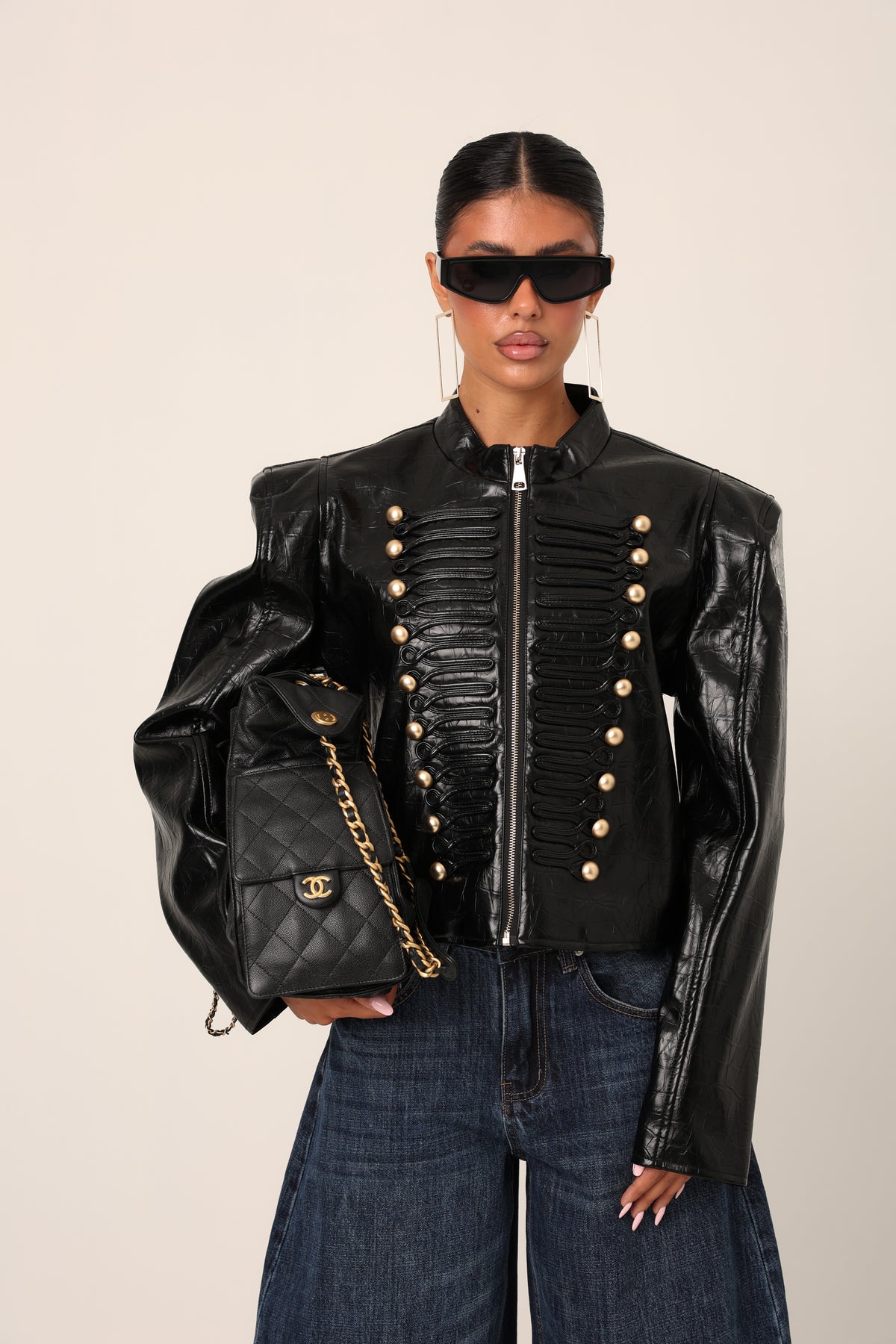 GIACCA ECOPELLE LOUDER NERO