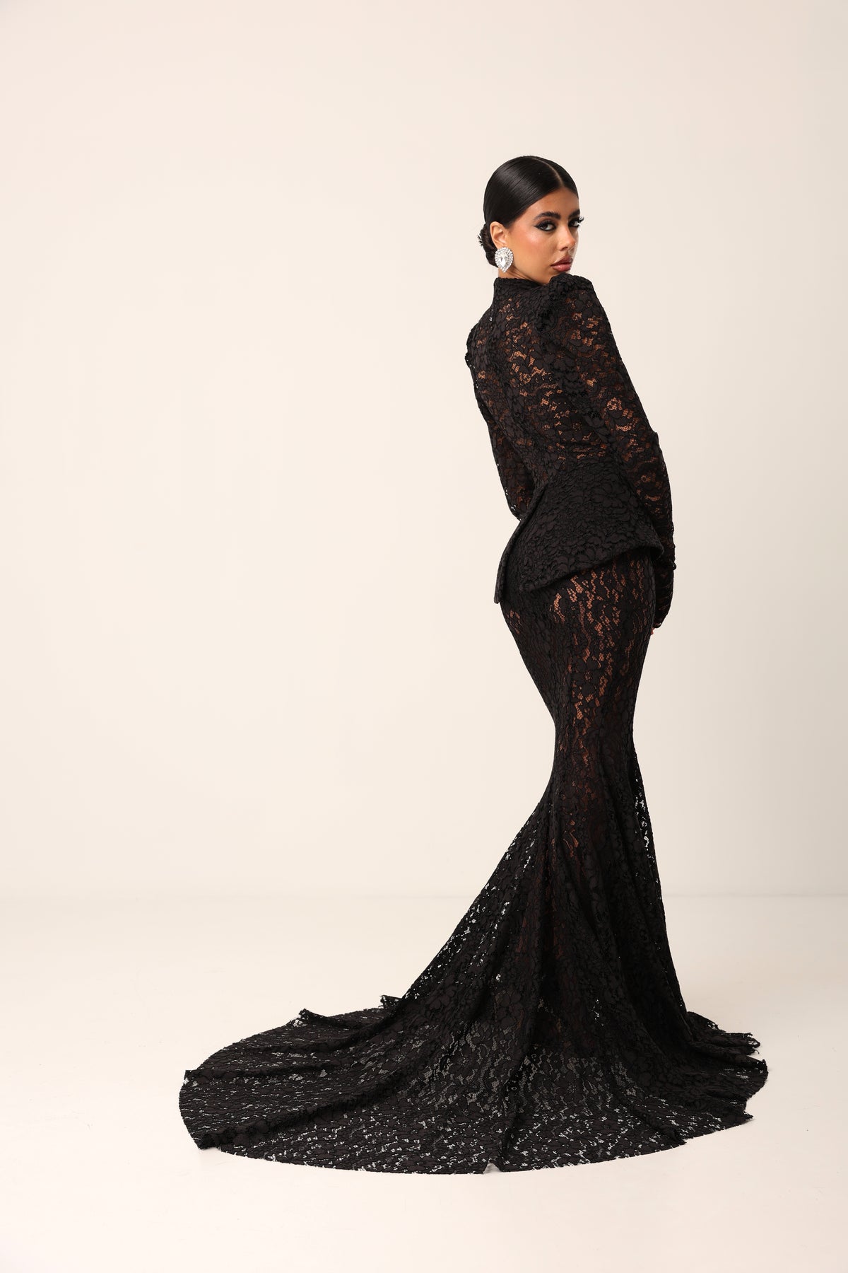 VESTITO PIZZO DARK PROMISE NERO BY MARZIA MANGO