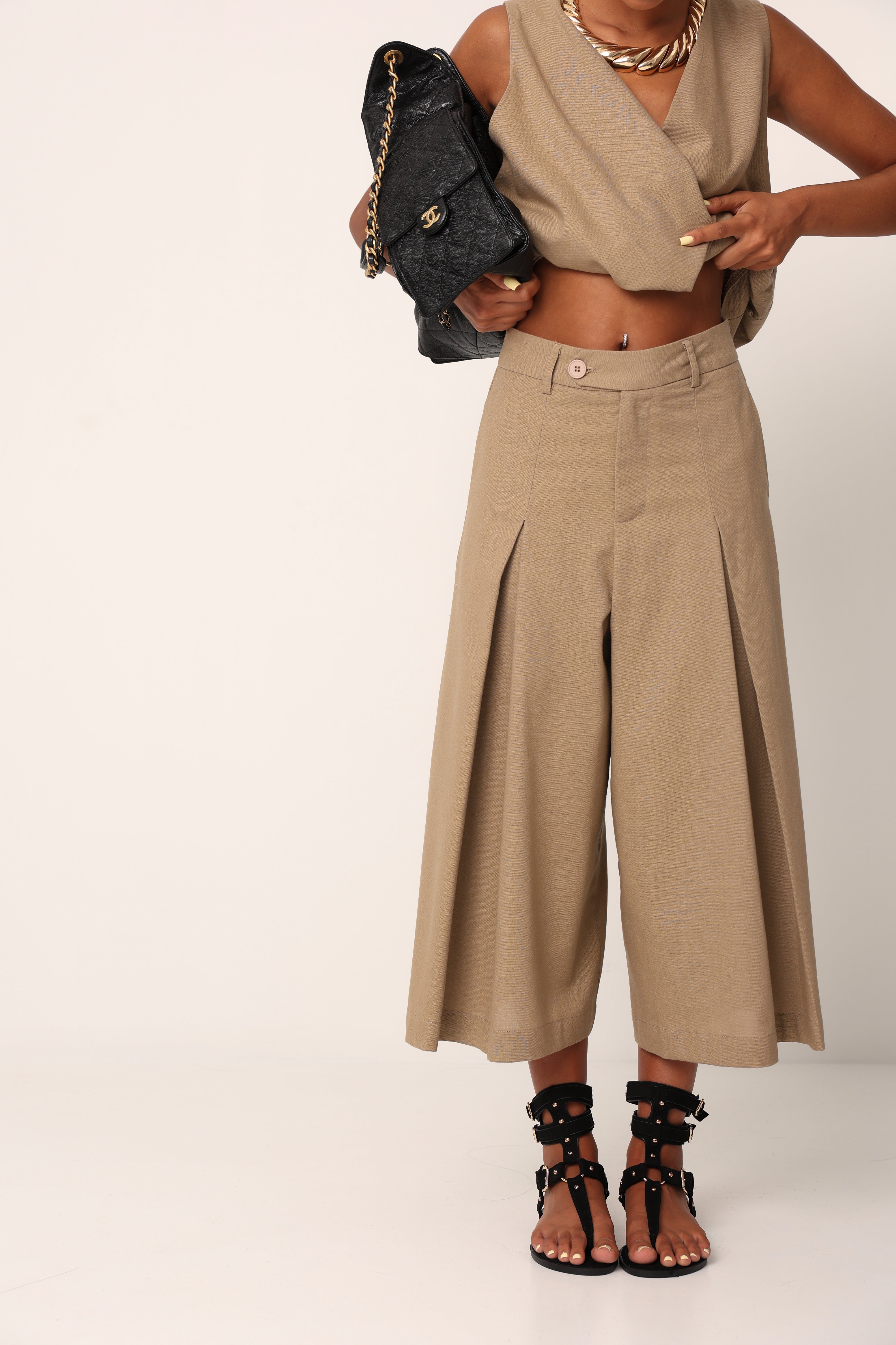 COORDINANTO JAMELIA TAUPE 100% LINO