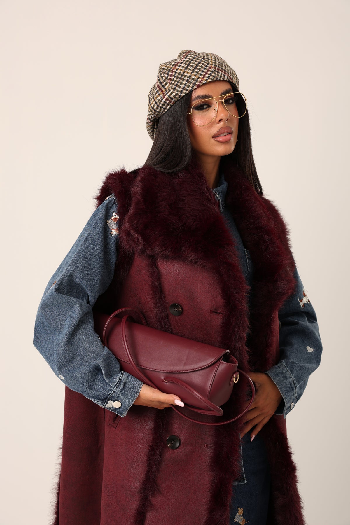 ECOPELLICCIA DOUBLEFACE PRAGA BORDEAUX
