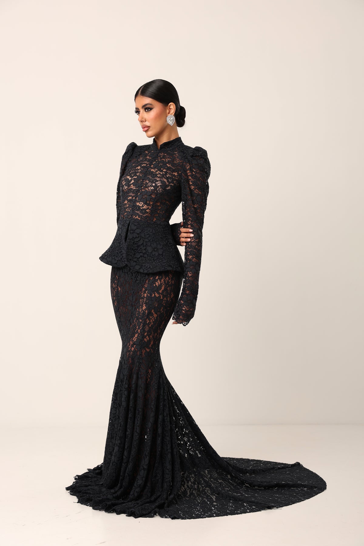 VESTITO PIZZO DARK PROMISE BLU NOTTE BY MARZIA MANGO