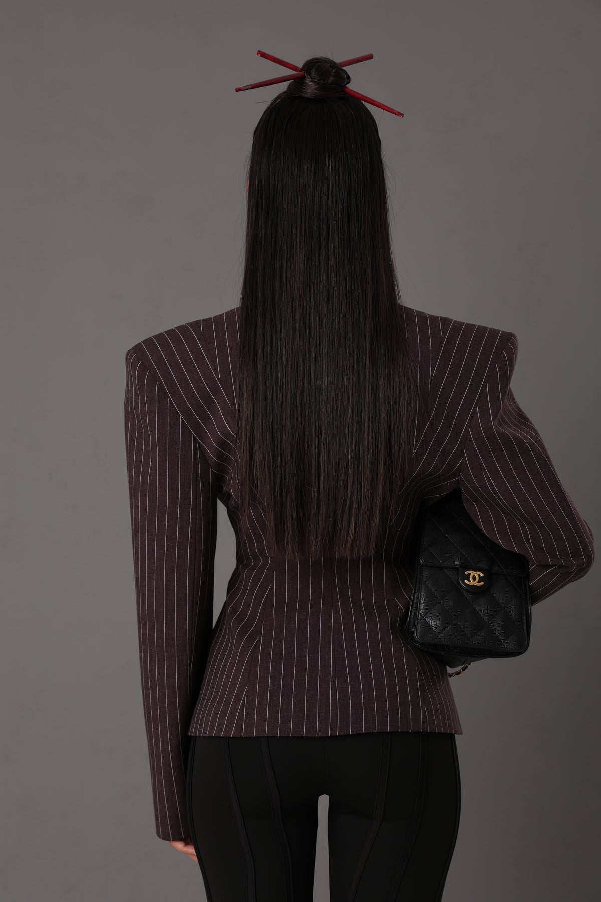 BLAZER GESSATO HBTOO MELANZANA BY MARZIA MANGO