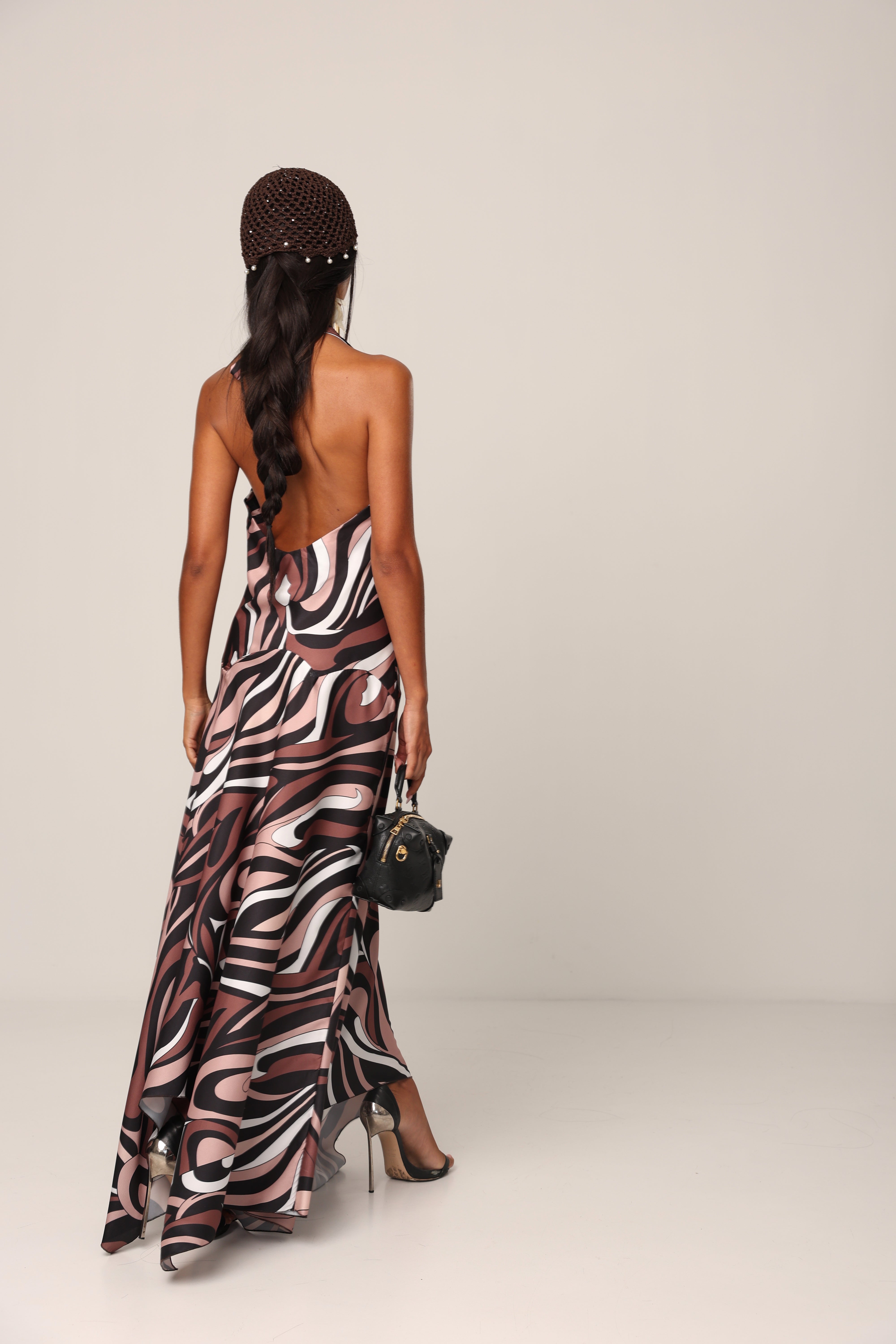 VESTITO FANTASIA RIBES MARRONE