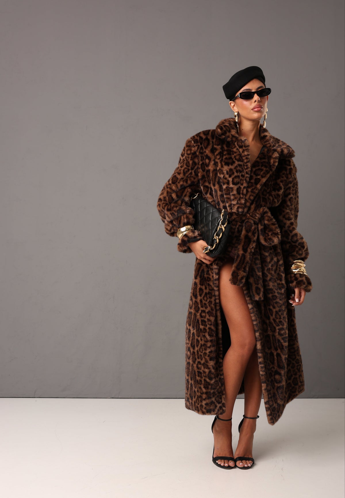 ECOPELLICCIA LUNGA MALORY LEOPARDATA BY LUMINA