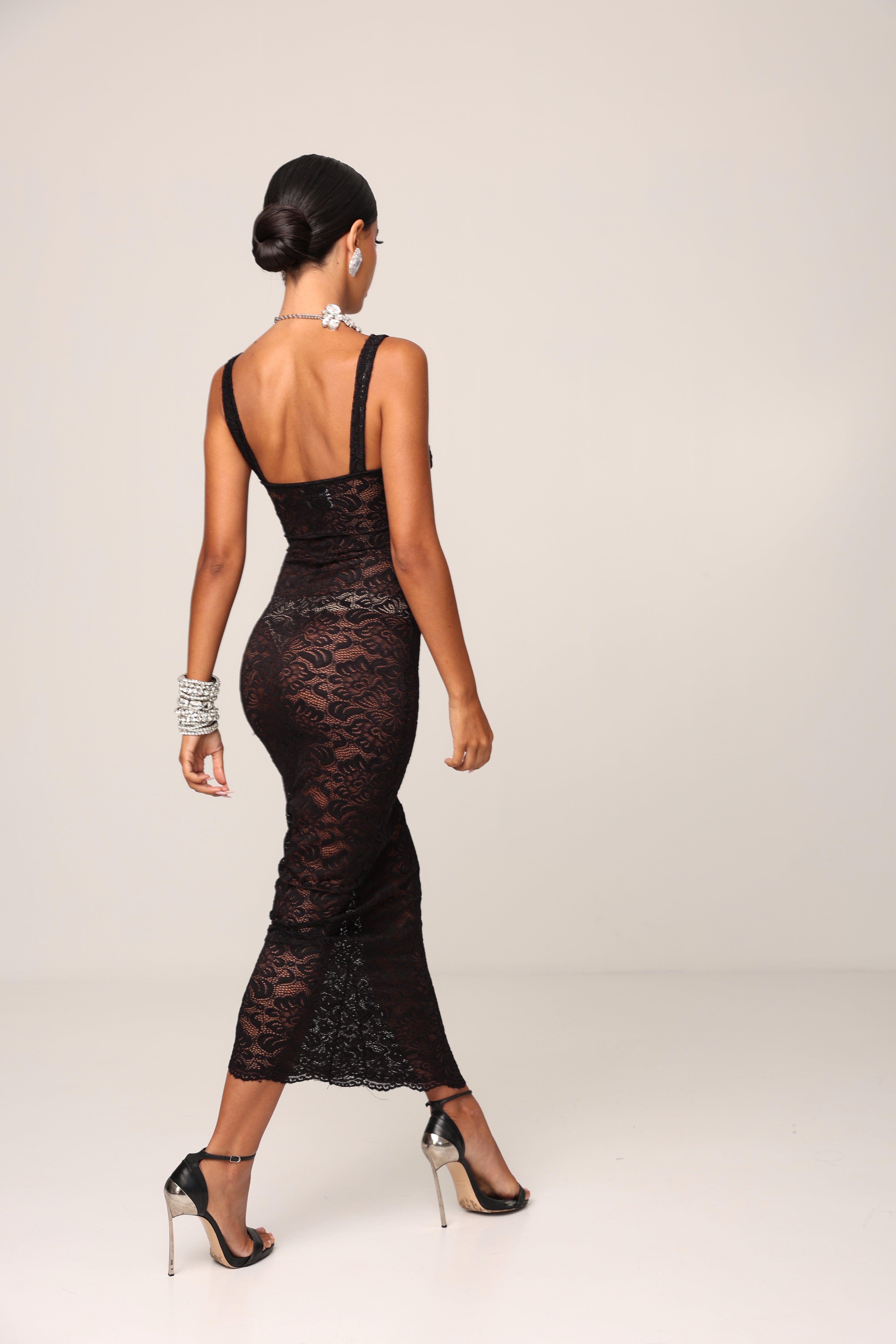 TUBINO PIZZO CIPREA NERO BY MARZIA MANGO