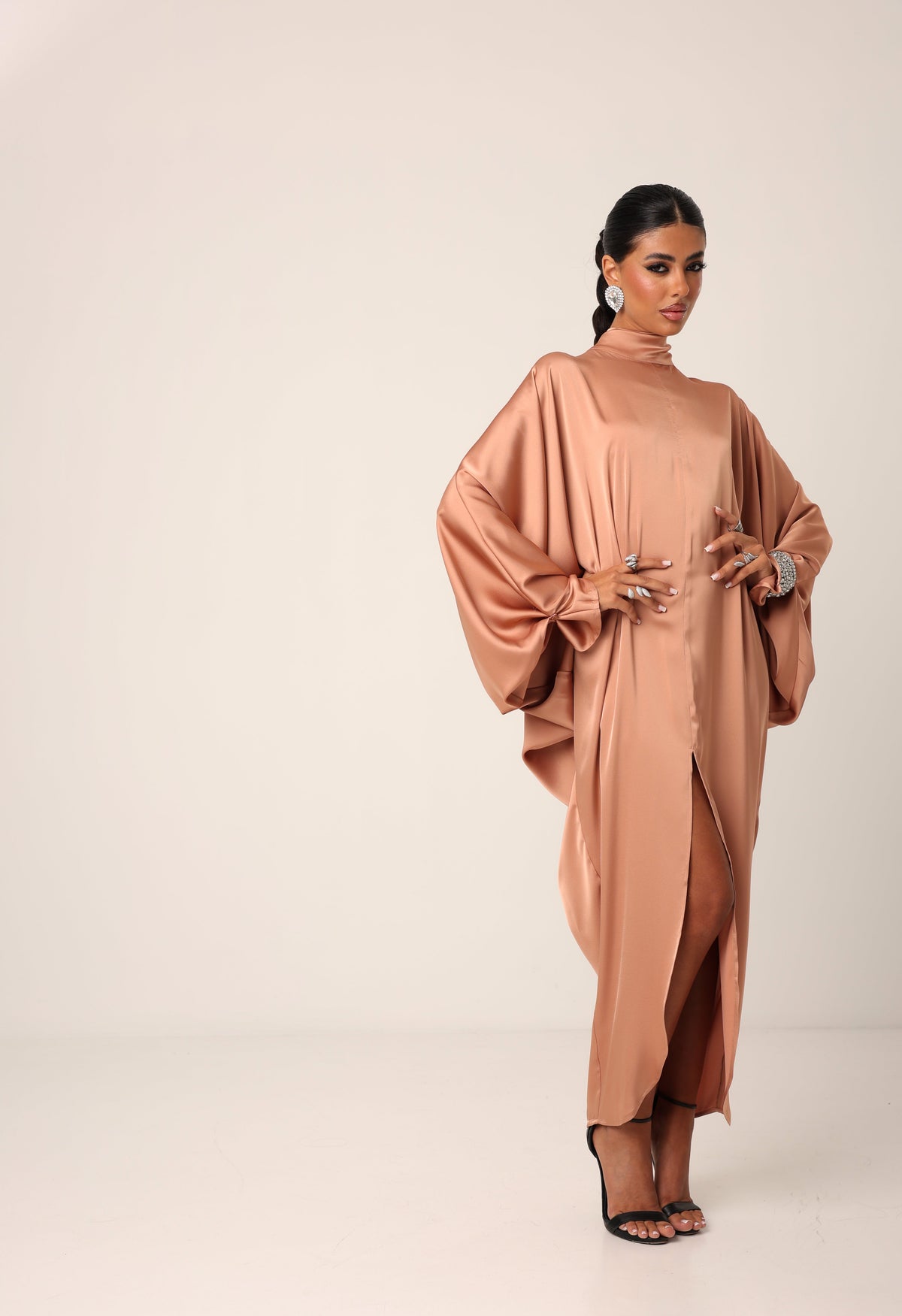 VESTITO IRIS MOCHA MOUSSE BY MARZIA MANGO