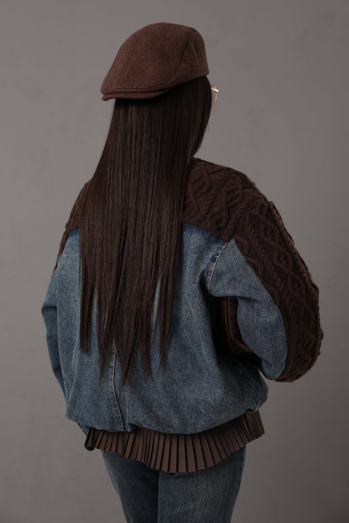 GIUBBINO LABUBU MARRONE/DENIM