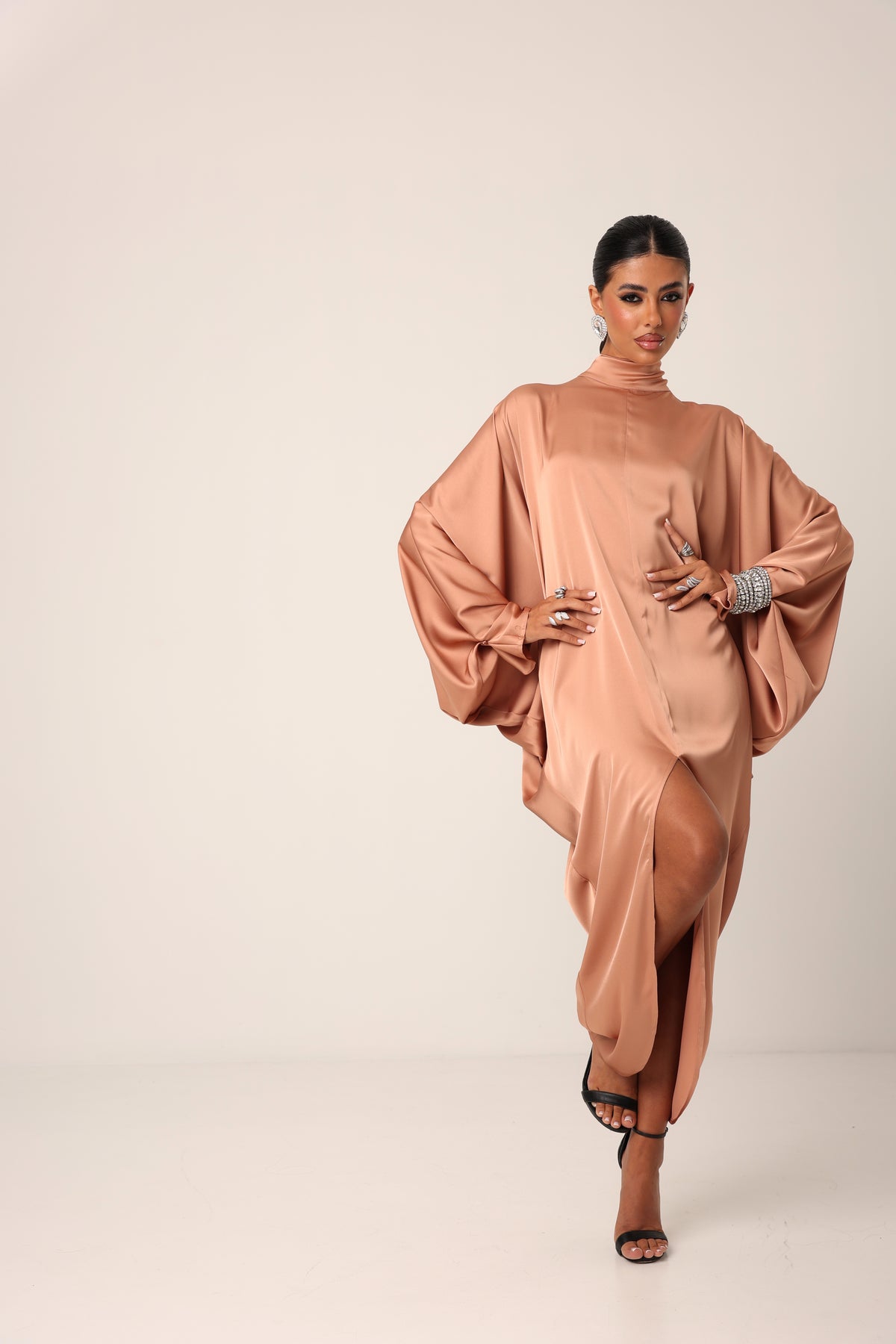 VESTITO IRIS MOCHA MOUSSE BY MARZIA MANGO