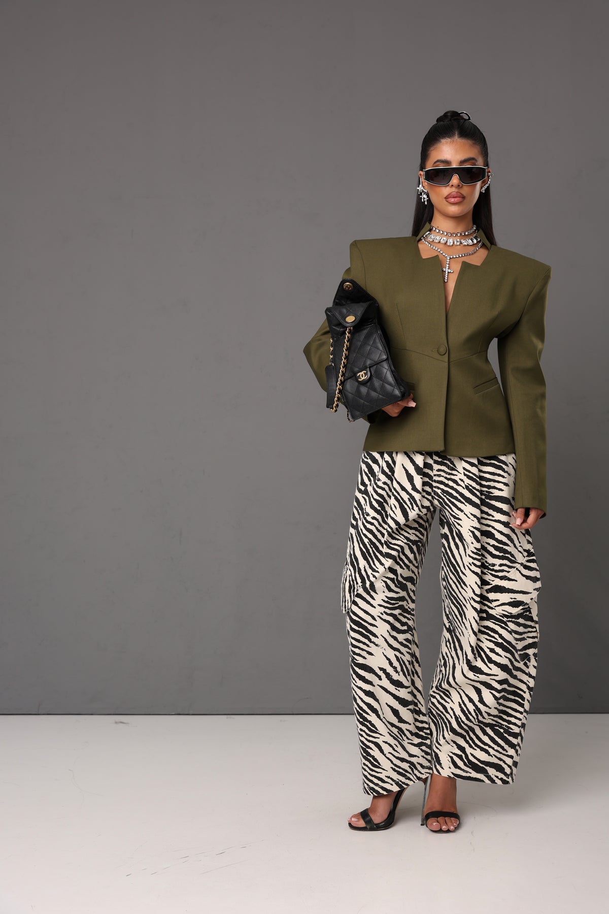 PANTALONI CARGO FINLEY ZEBRATO