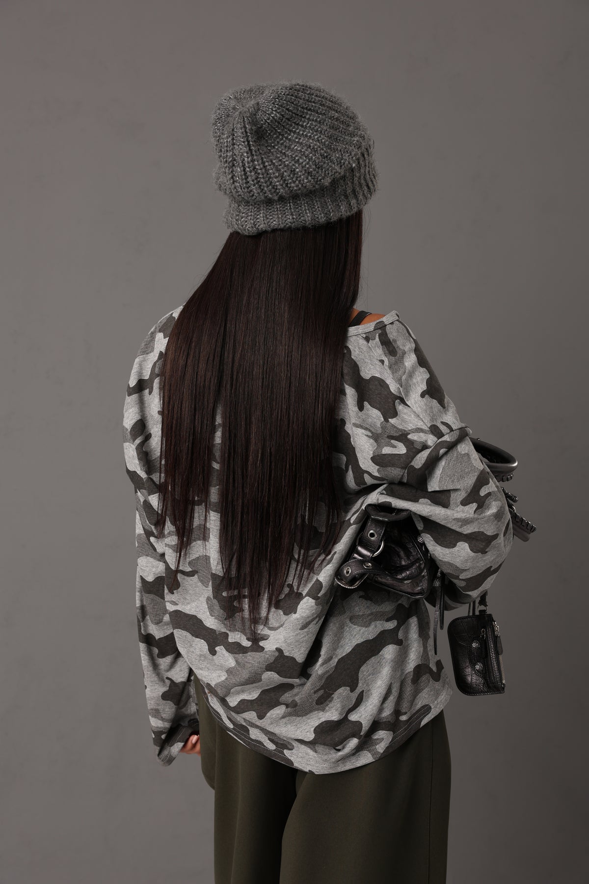 MAGLIA CAMOUFLAGE WILLIE GRIGIO CHIARO