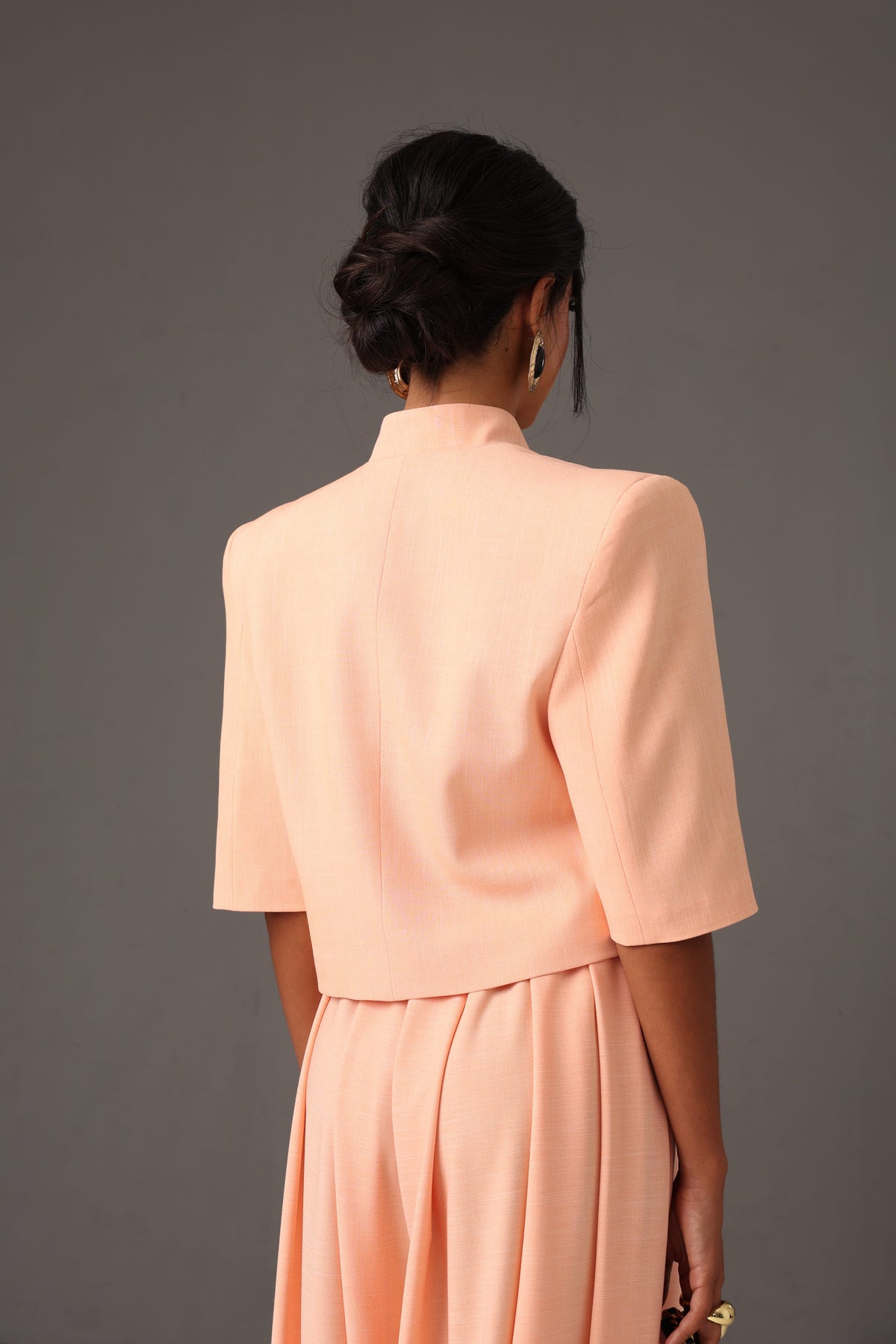 BLAZER CROP SPALLINE SERIOUS PESCA BY MARZIA MANGO