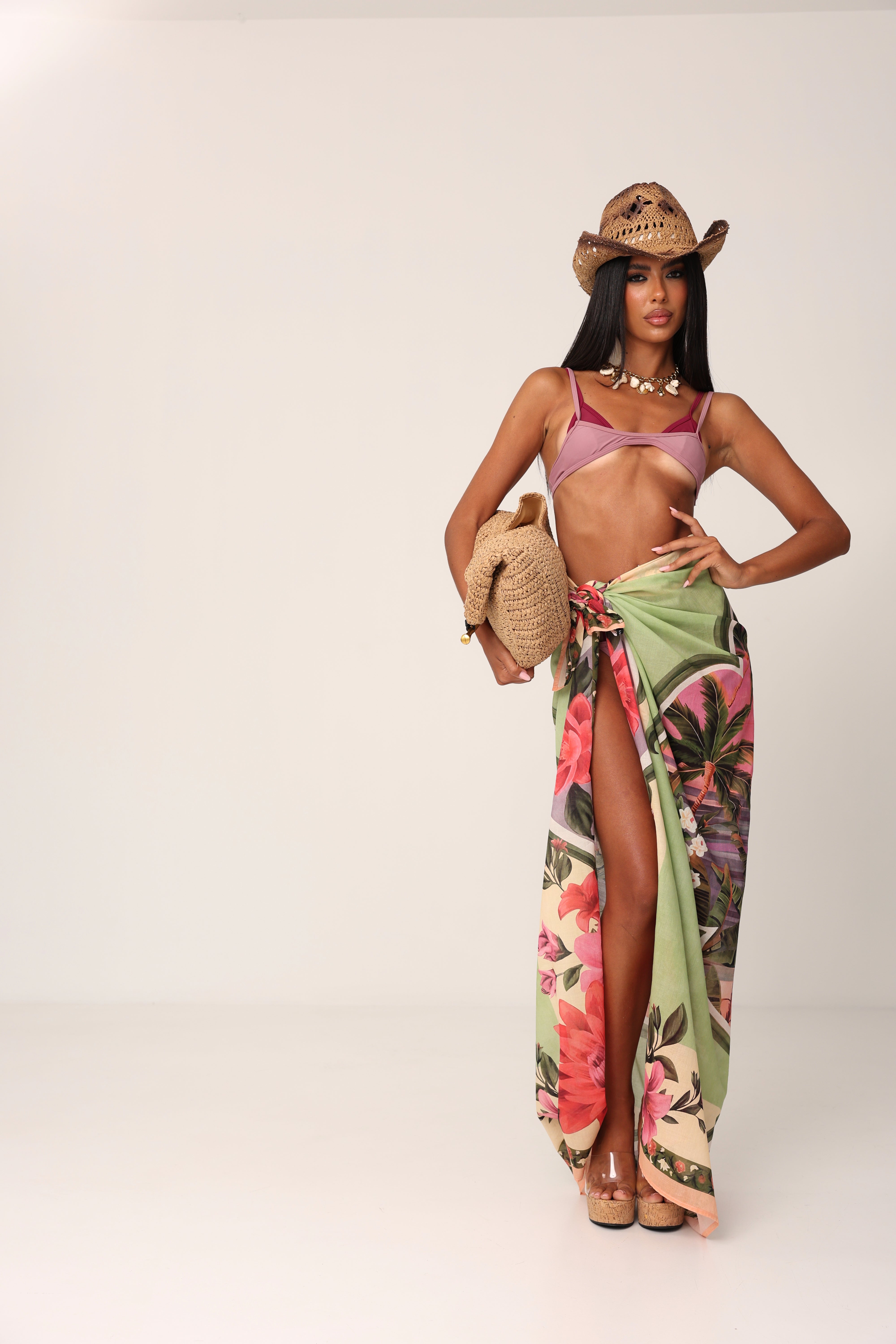 BIKINI DOUBLE COLOR CANCUN CIPOLLA/MAGENTA