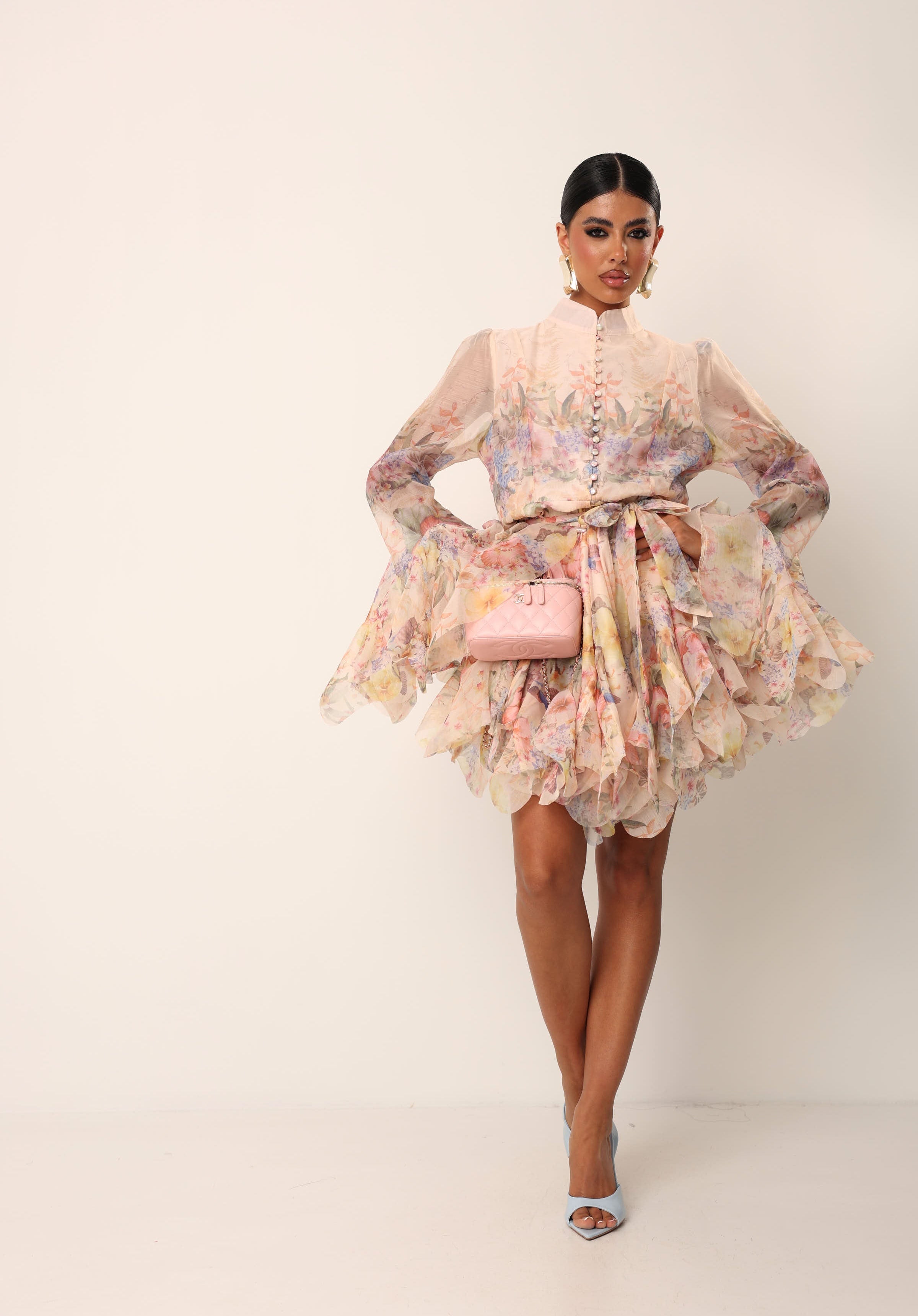 VESTITO FIORATO EULALIA ROSA CIPRIA