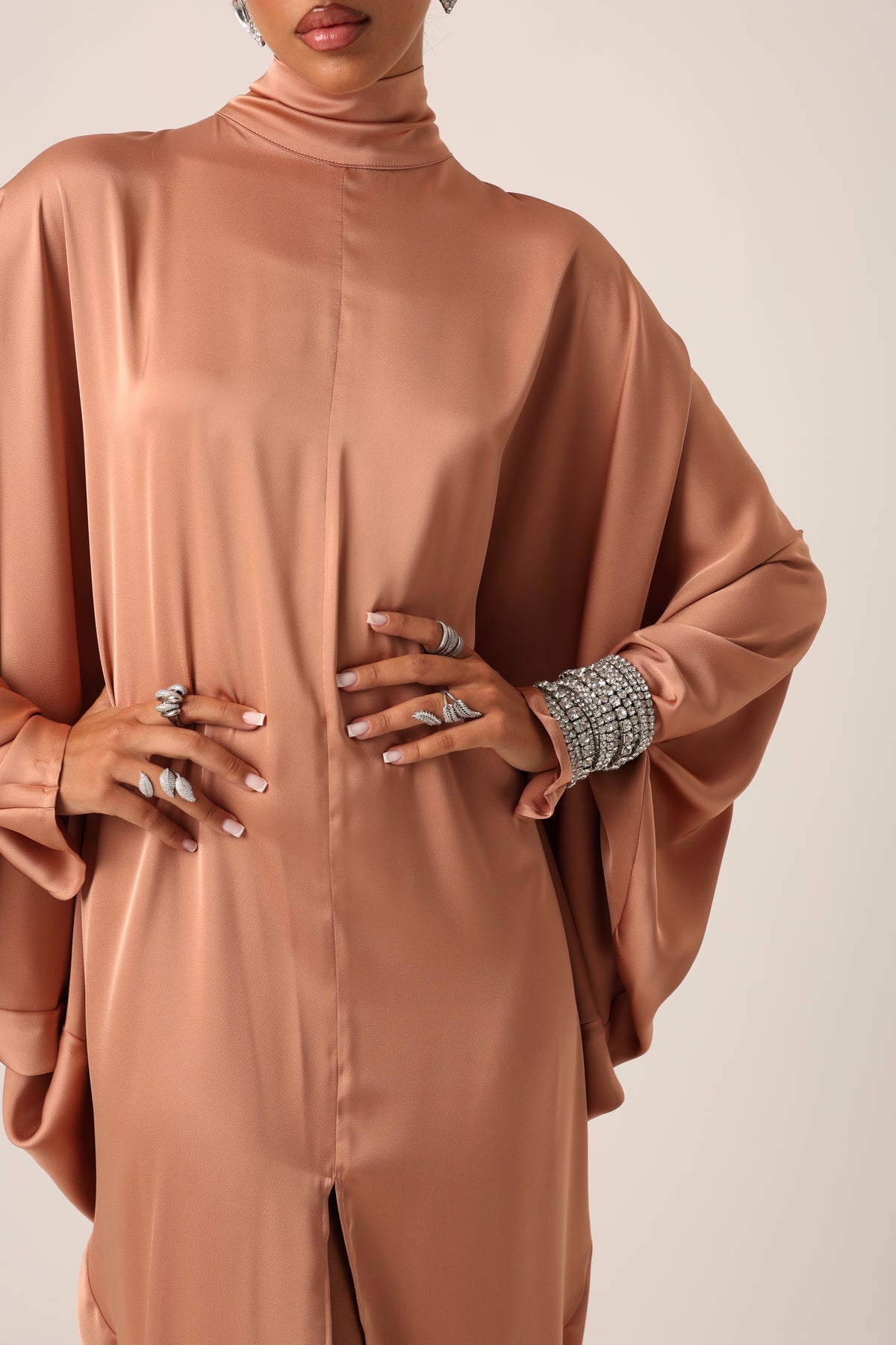 VESTITO IRIS MOCHA MOUSSE BY MARZIA MANGO