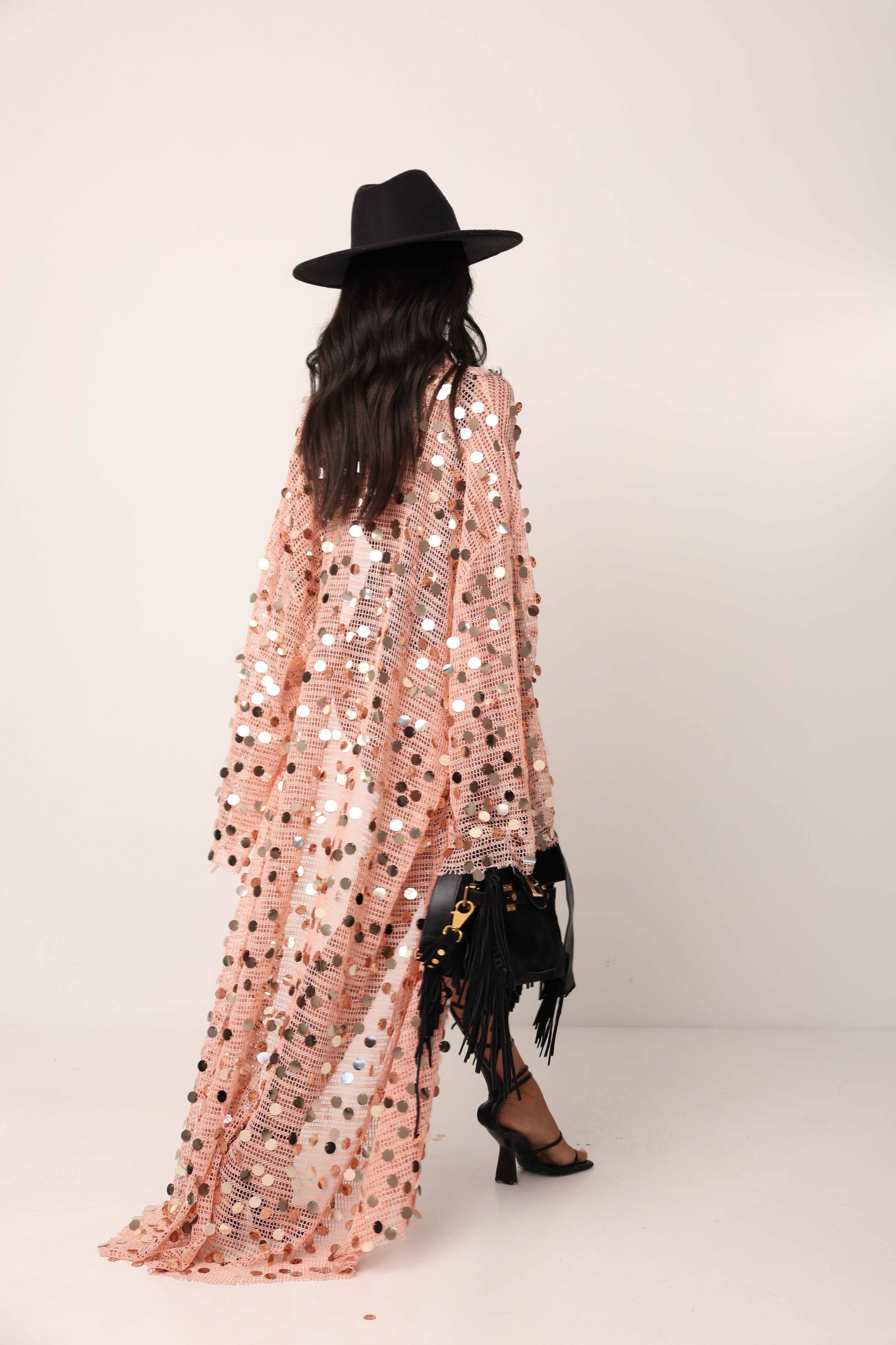 KIMONO PAILLETTES PABISA ROSA