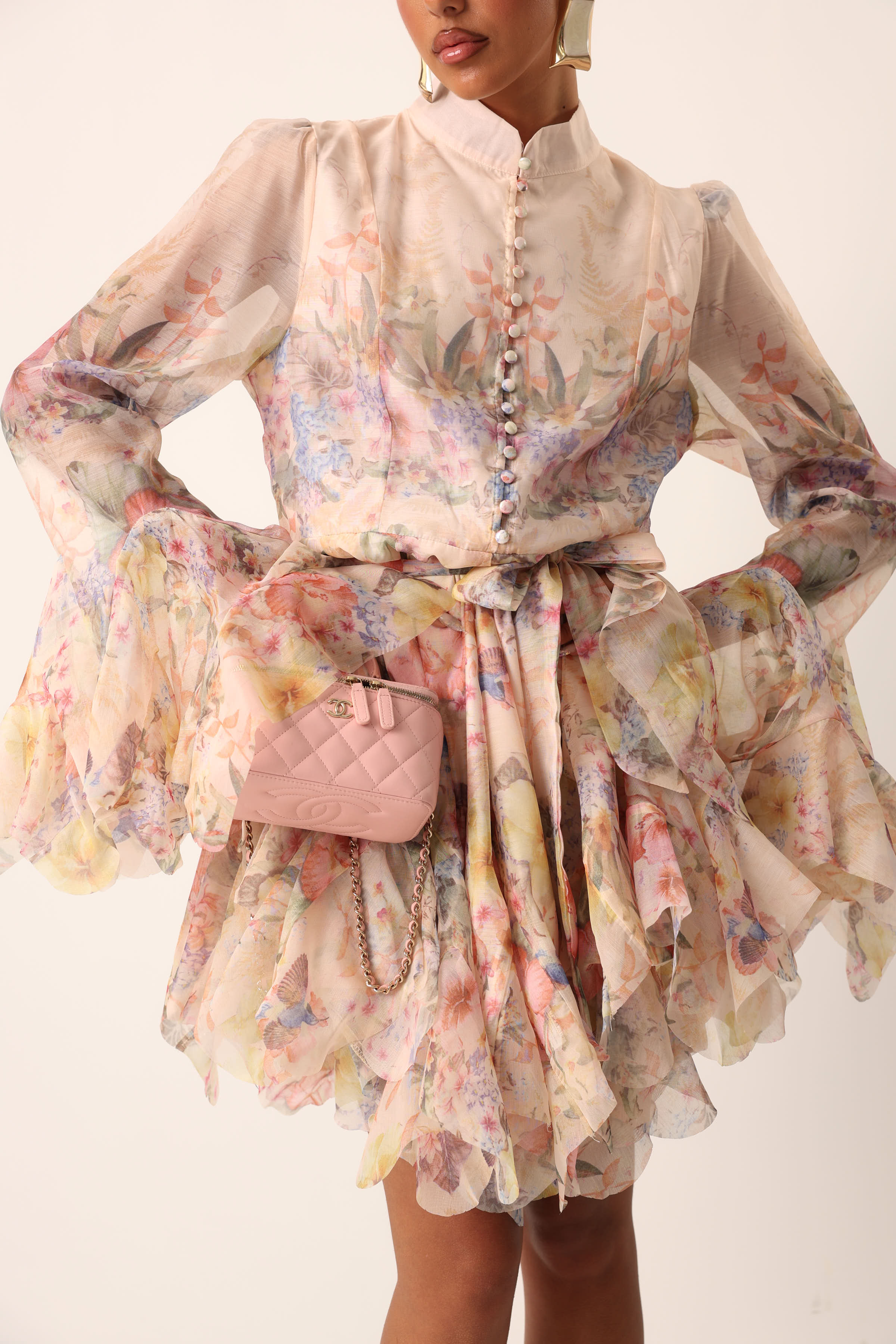 VESTITO FIORATO EULALIA ROSA CIPRIA