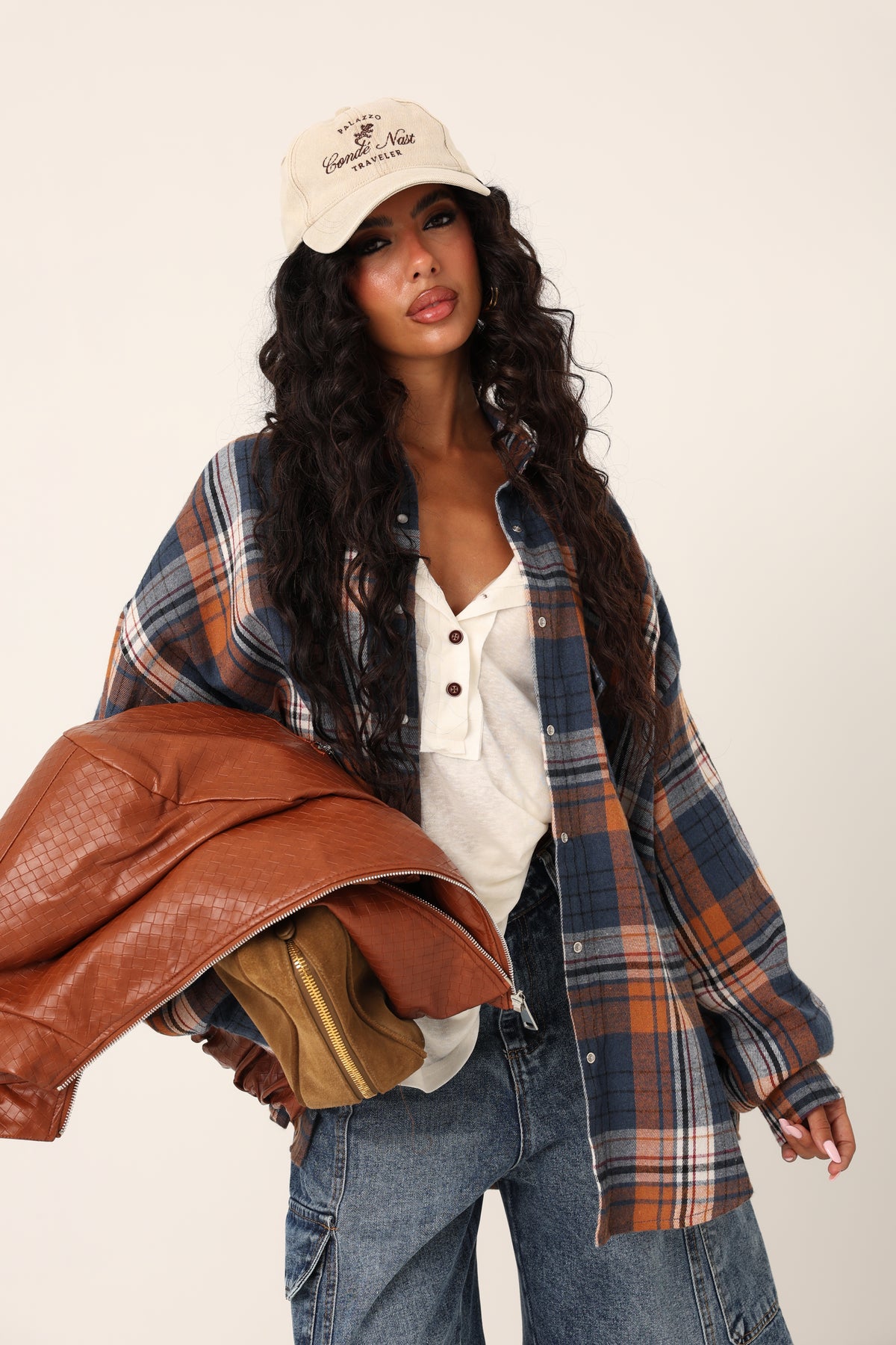 CAMICIA TARTAN BUCAREST BLU/ ARANCIO