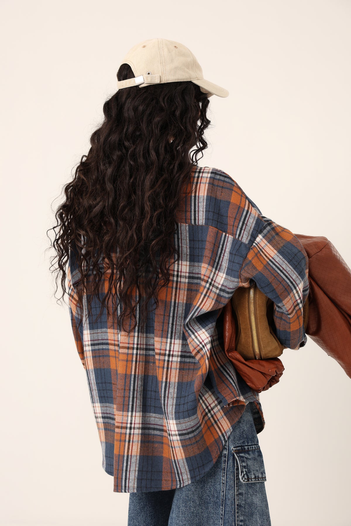CAMICIA TARTAN BUCAREST BLU/ ARANCIO