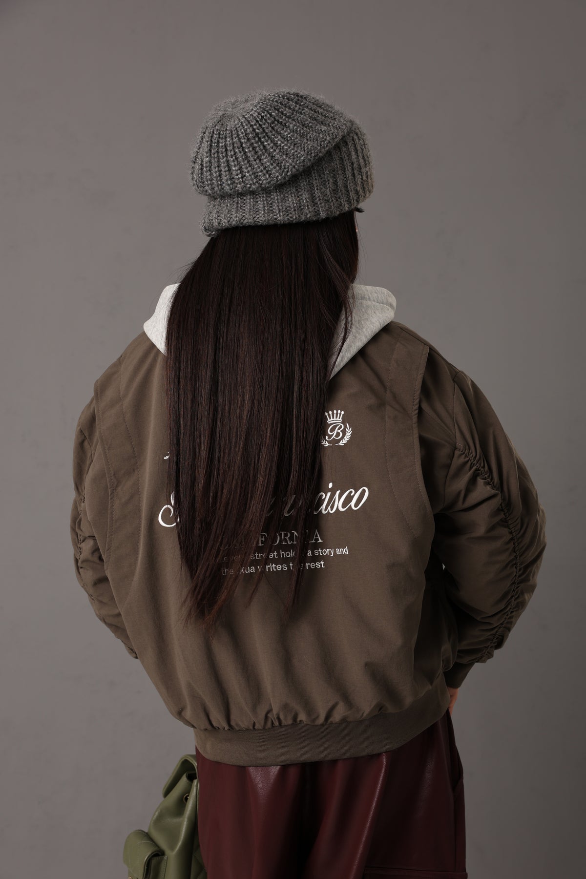 BOMBER CAPPUCCIO SAN FRANCISCO VERDE