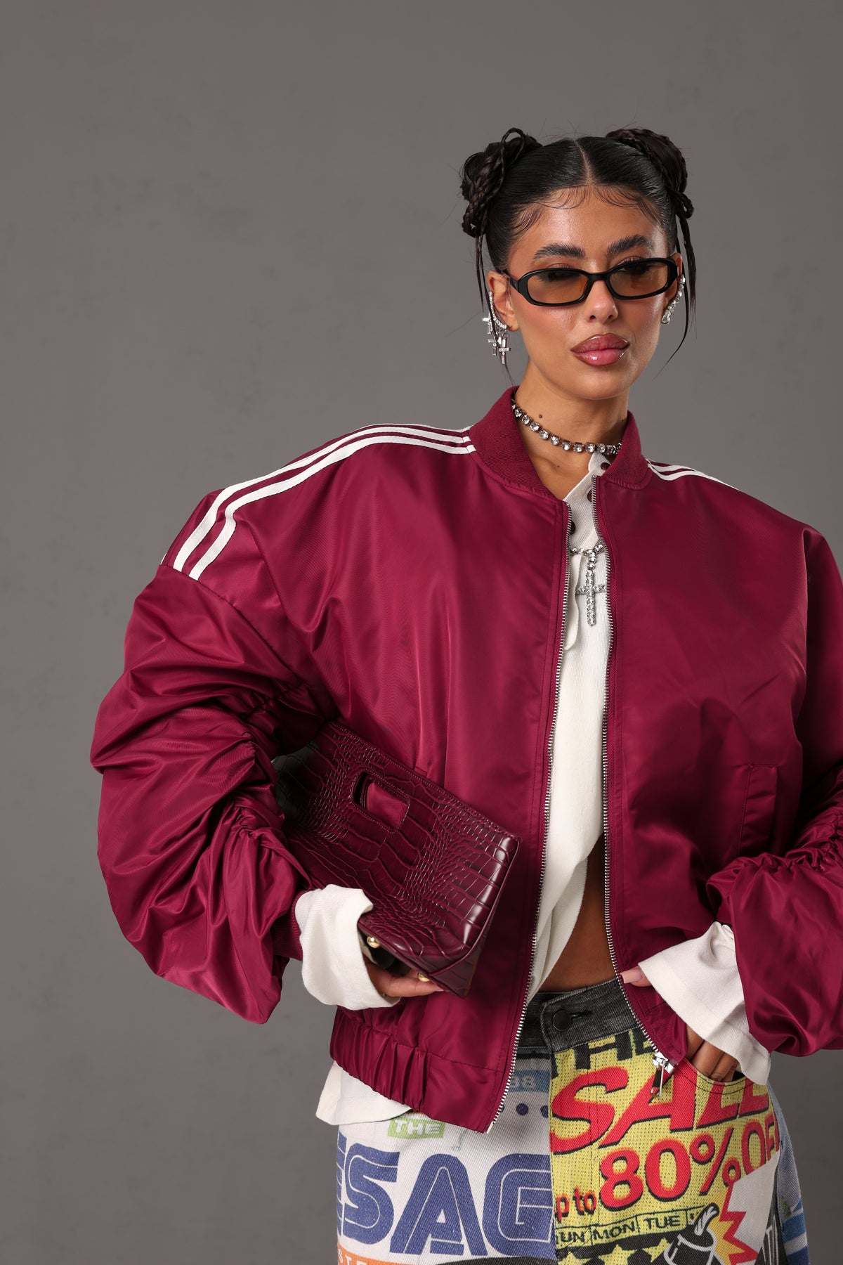 BOMBER BANDE WILMA BORDEAUX