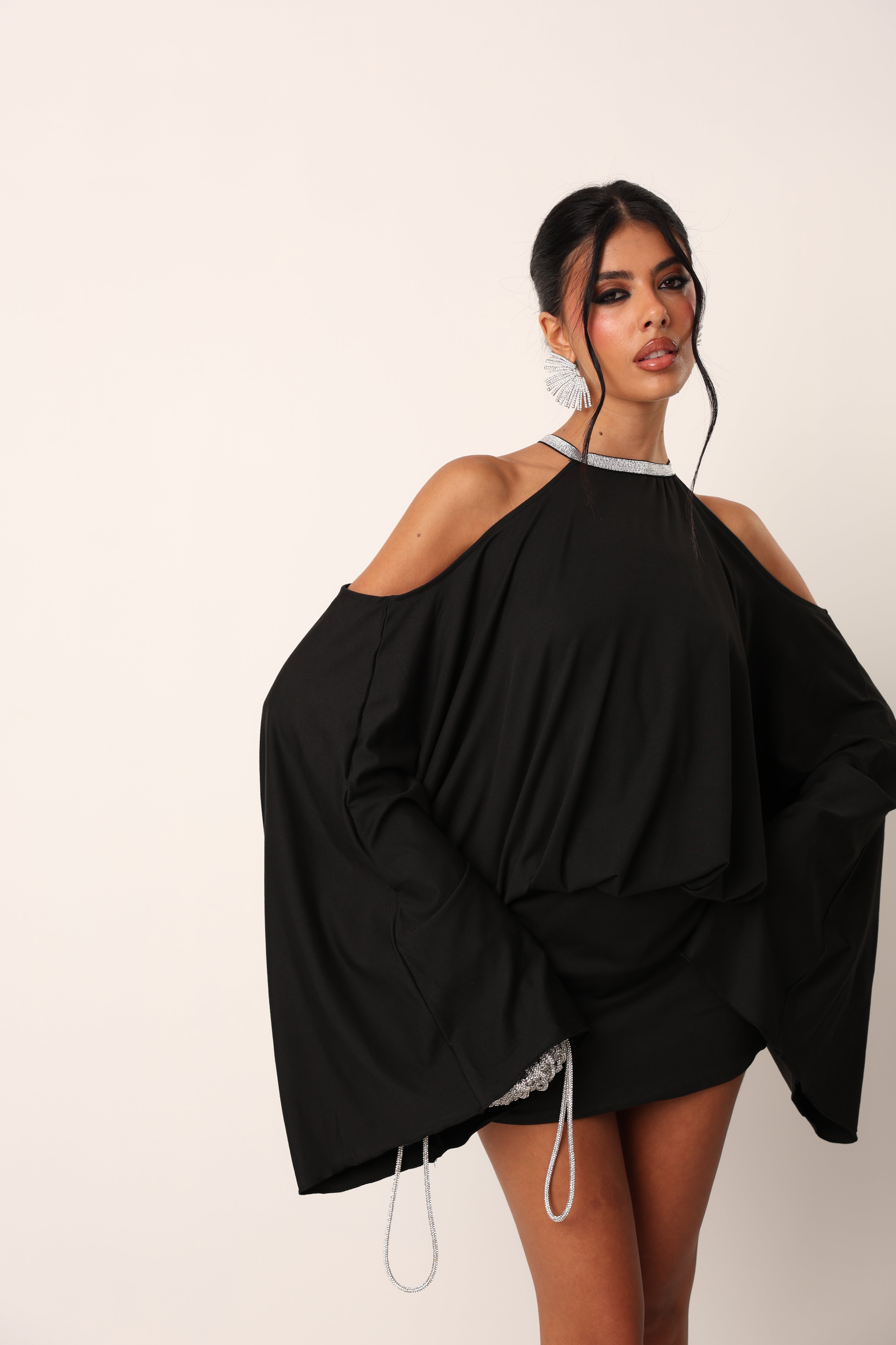 VESTITO MARIPOSA NERO