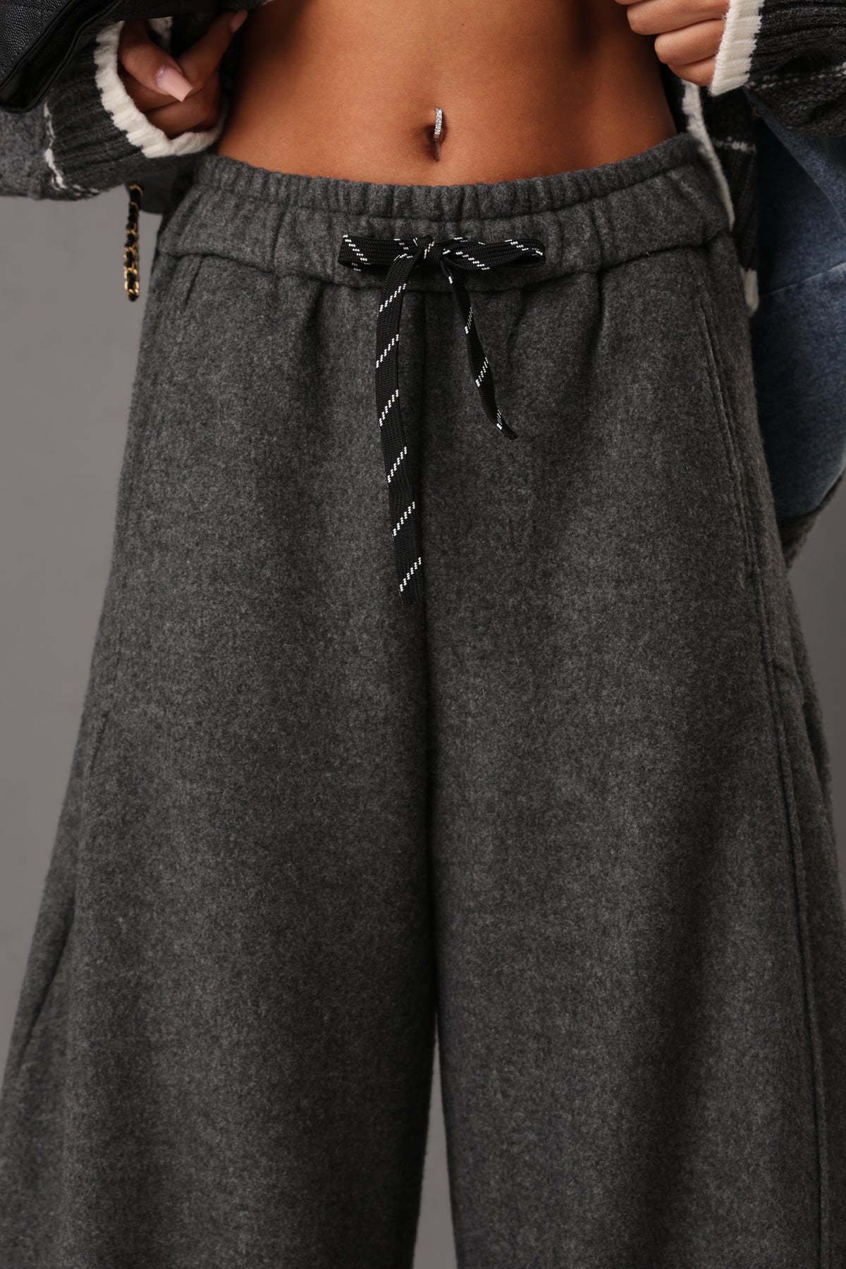PANTALONI BALLOON SHAWNA GRIGIO ANTRACITE