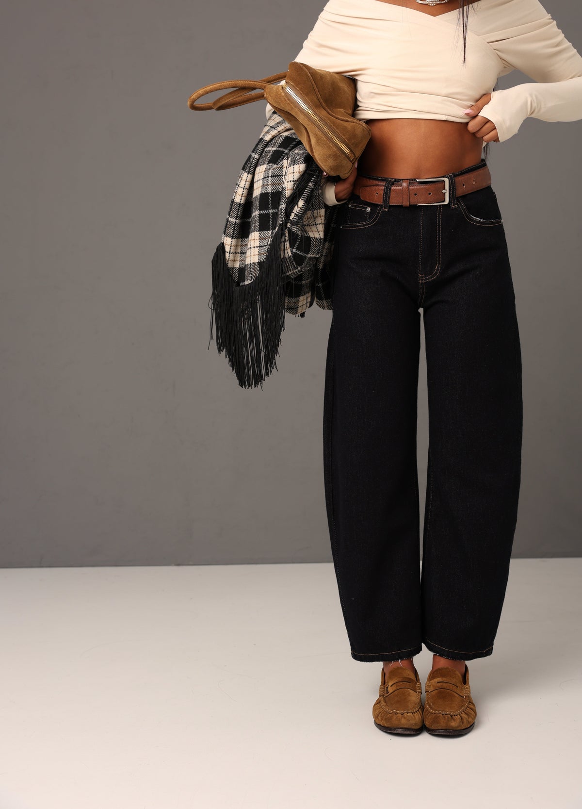 JEANS NORMAL DENIM SCURO