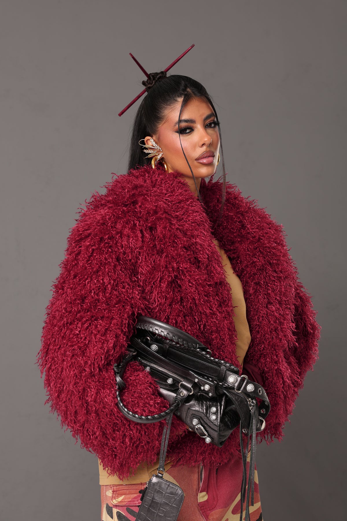 ECO-PELLICCIA BETSY ROSSA