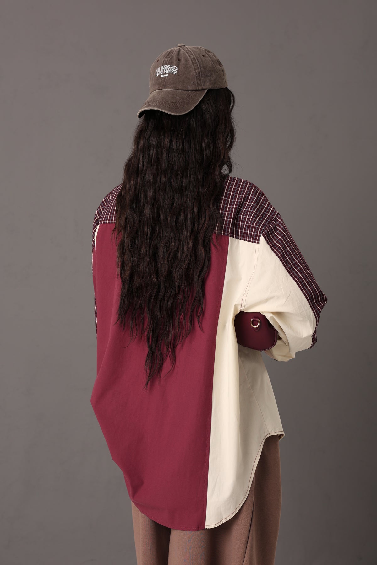 CAMICIA QUADRETTI YVREA BORDEAUX/CREMA