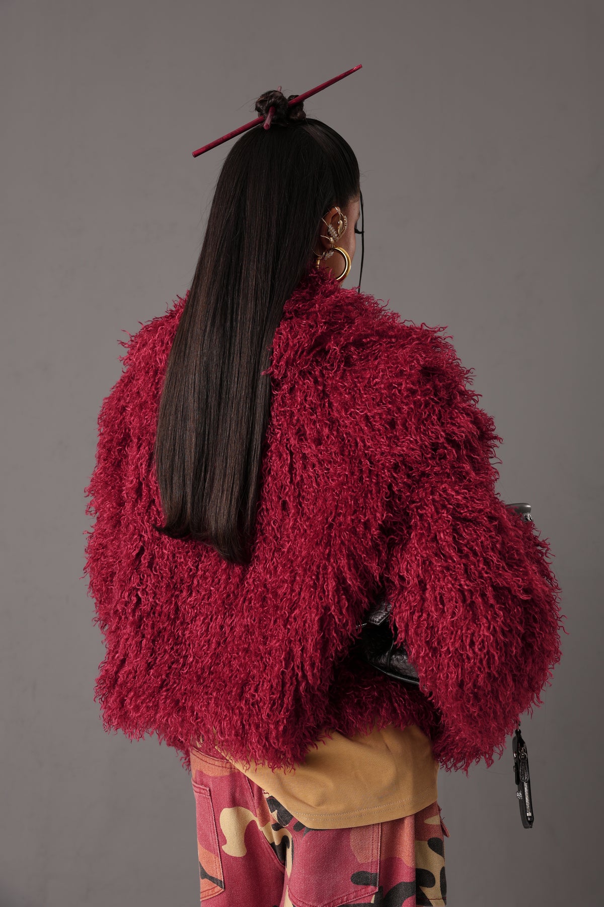 ECO-PELLICCIA BETSY ROSSA
