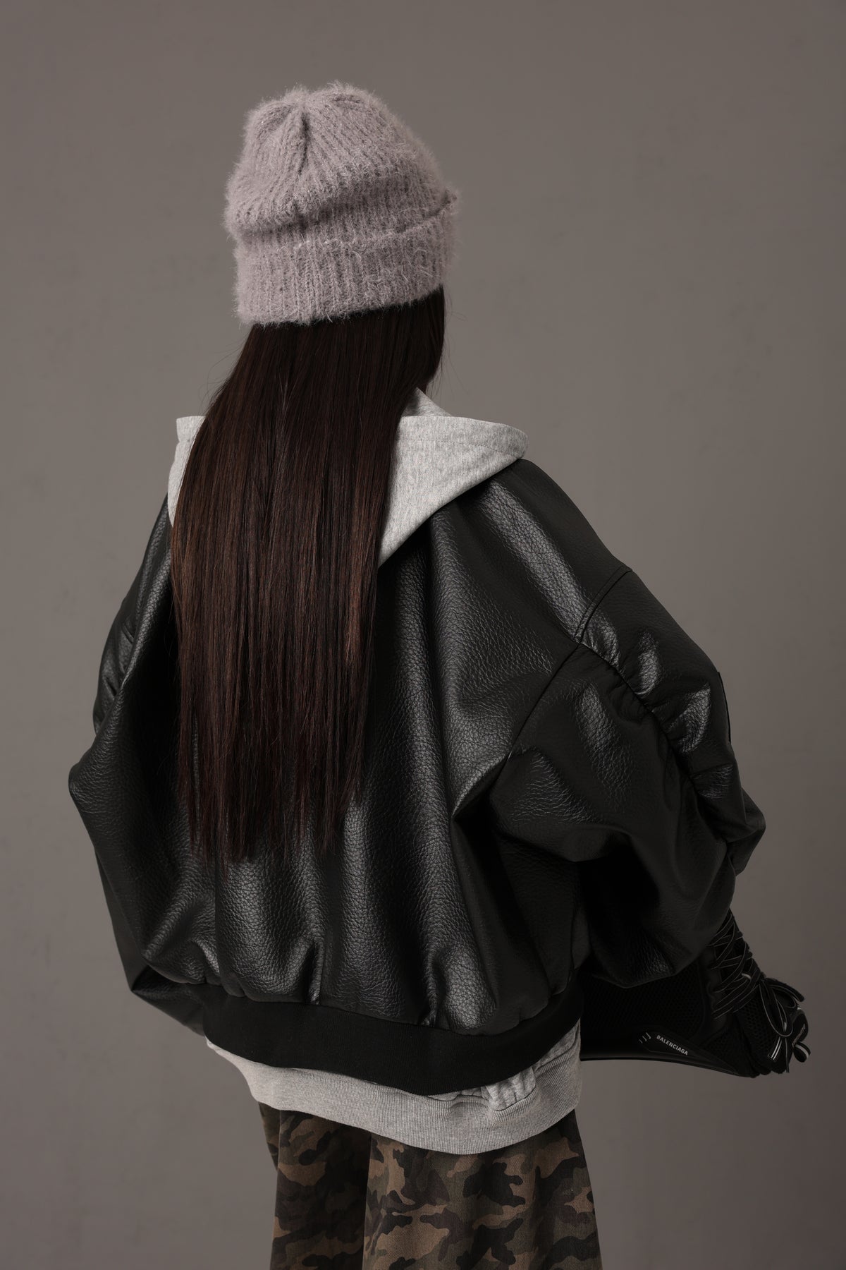 BOMBER ECOPELLE SUSAN NERO