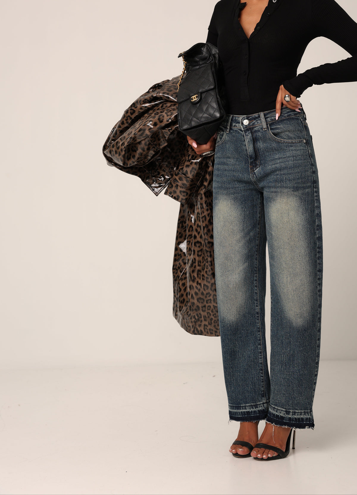 JEANS SFRANGIATO DORY LAVAGGIO MEDIO