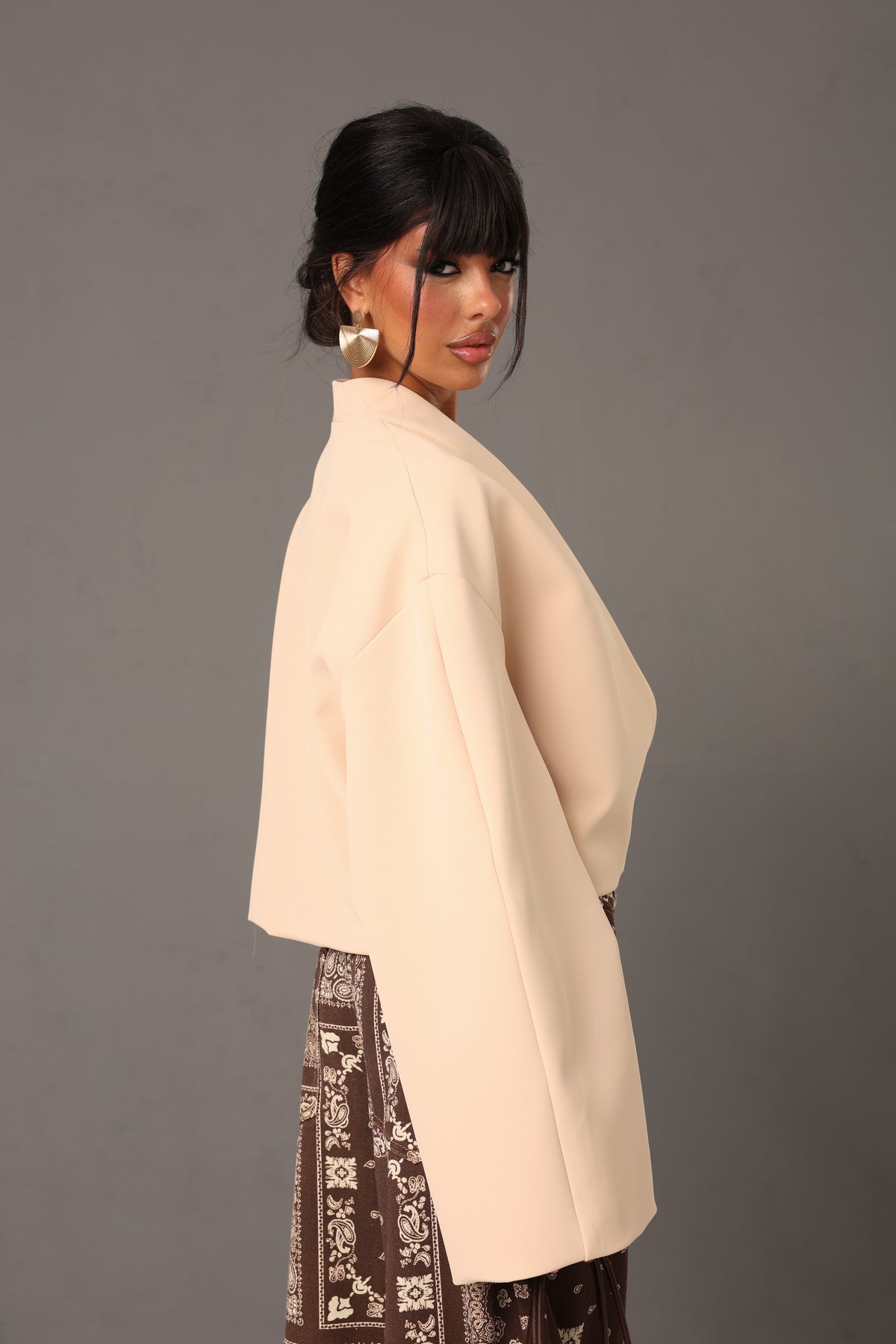 GIACCA CROP CARMELA CREMA