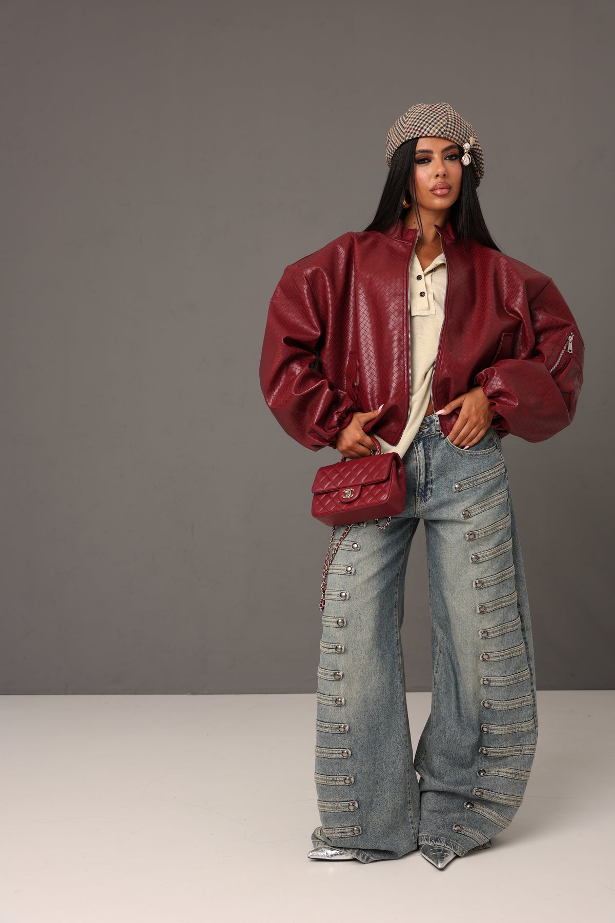BOMBER ECOPELLE CRACOVIA ROSSO