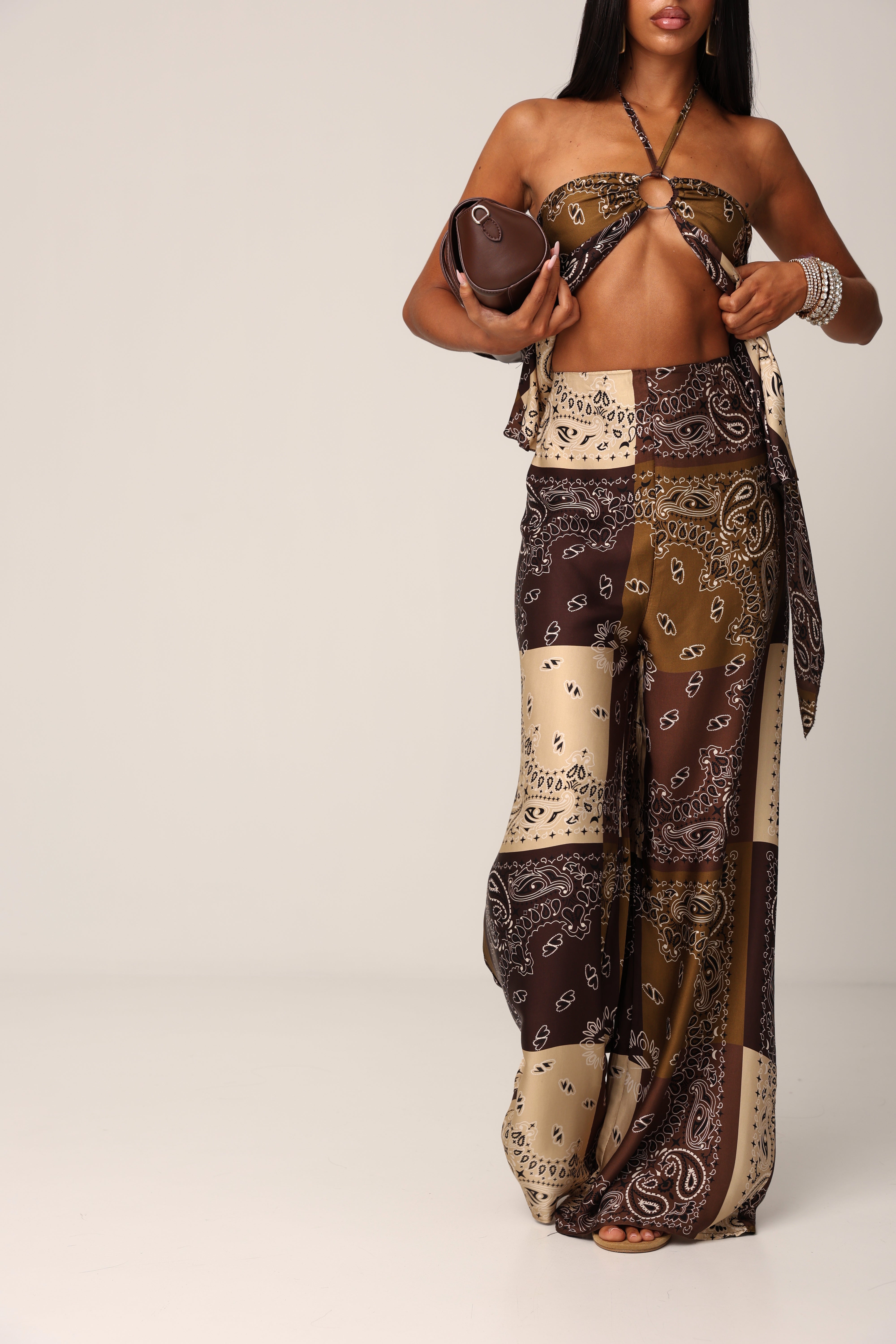 COORDINATO PAISLEY ELYSIA MARRONE