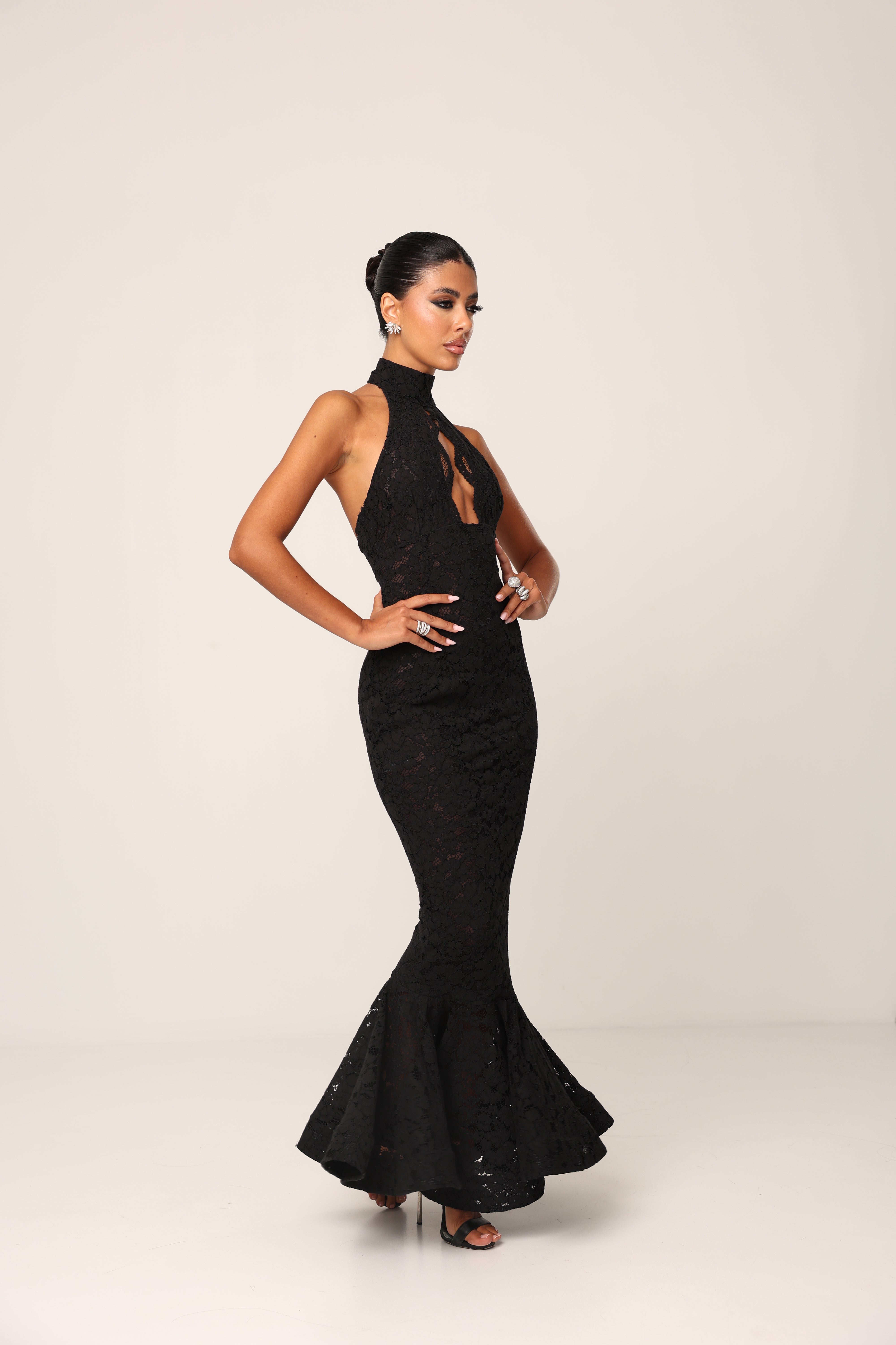 VESTITO PIZZO ARABELLA NERO BY MARZIA MANGO