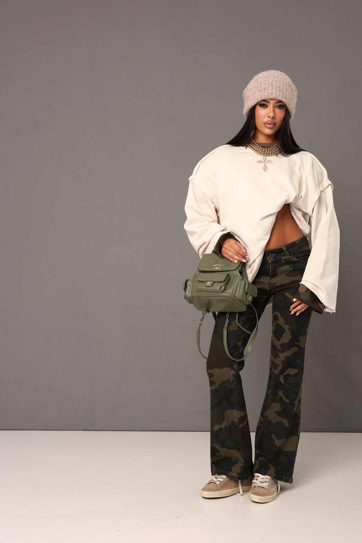 JEANS ZAMPA SALLY CAMOUFLAGE