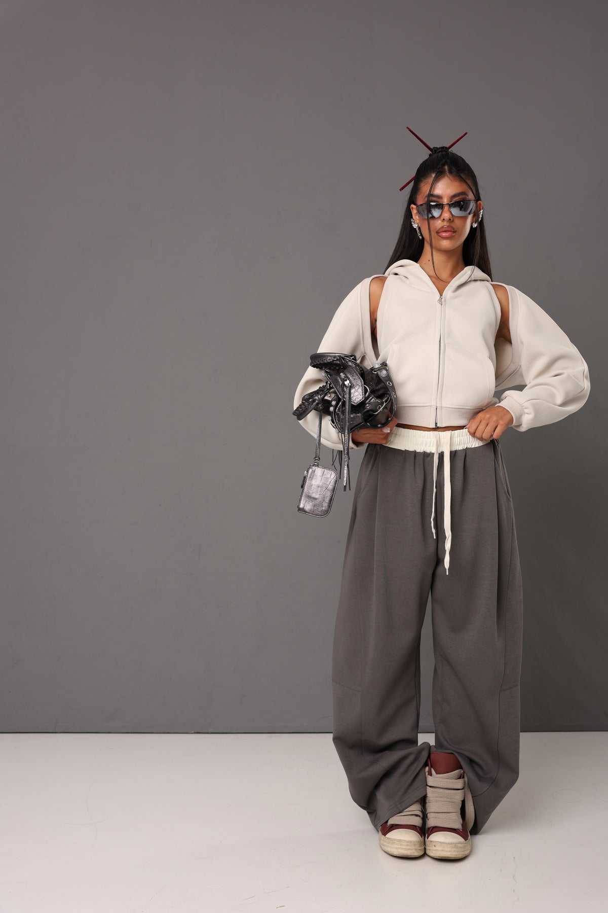 GILET + COPRISPALLE LUCIA BEIGE 2 PEZZI