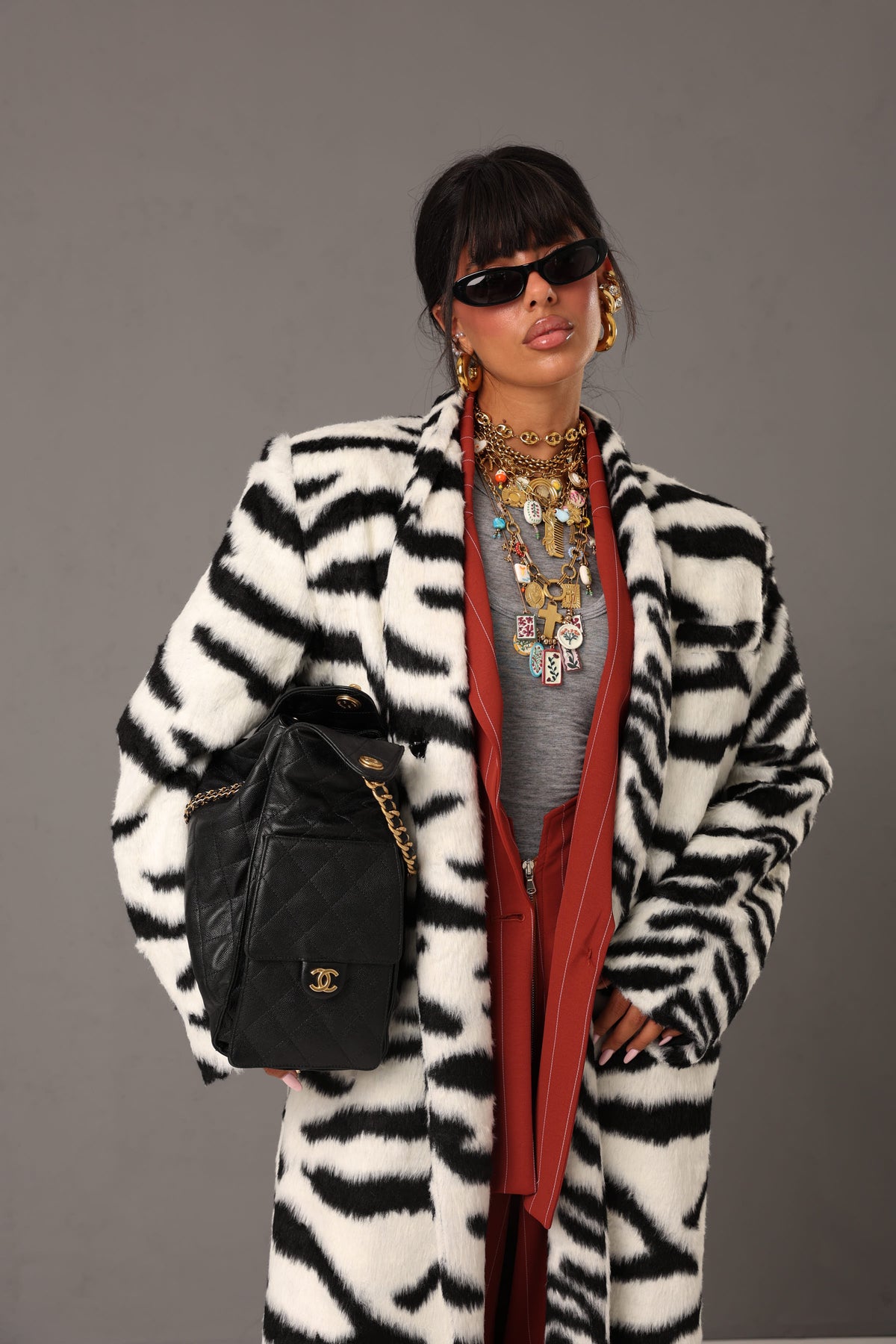 ECO-PELLICCIA SHELBY ZEBRATA BY LUMINA