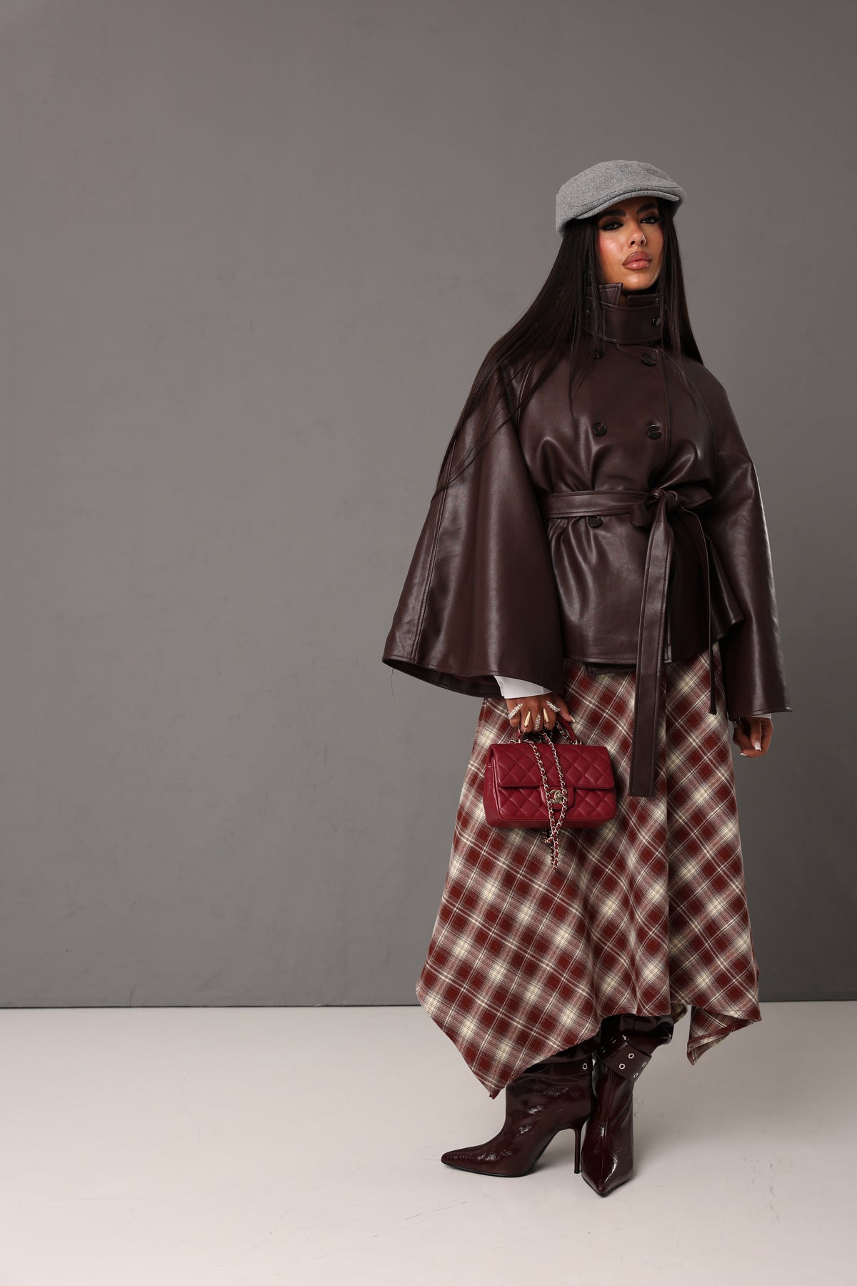 GIACCA ECOPELLE MIRIAM BORDEAUX