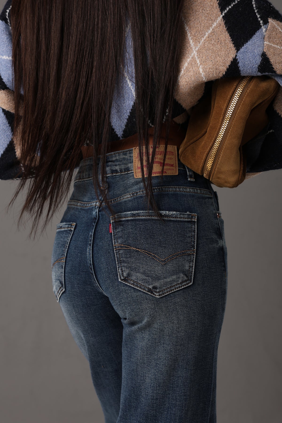 LEVI'S CRISTY MOOD DARK DENIM JEANS