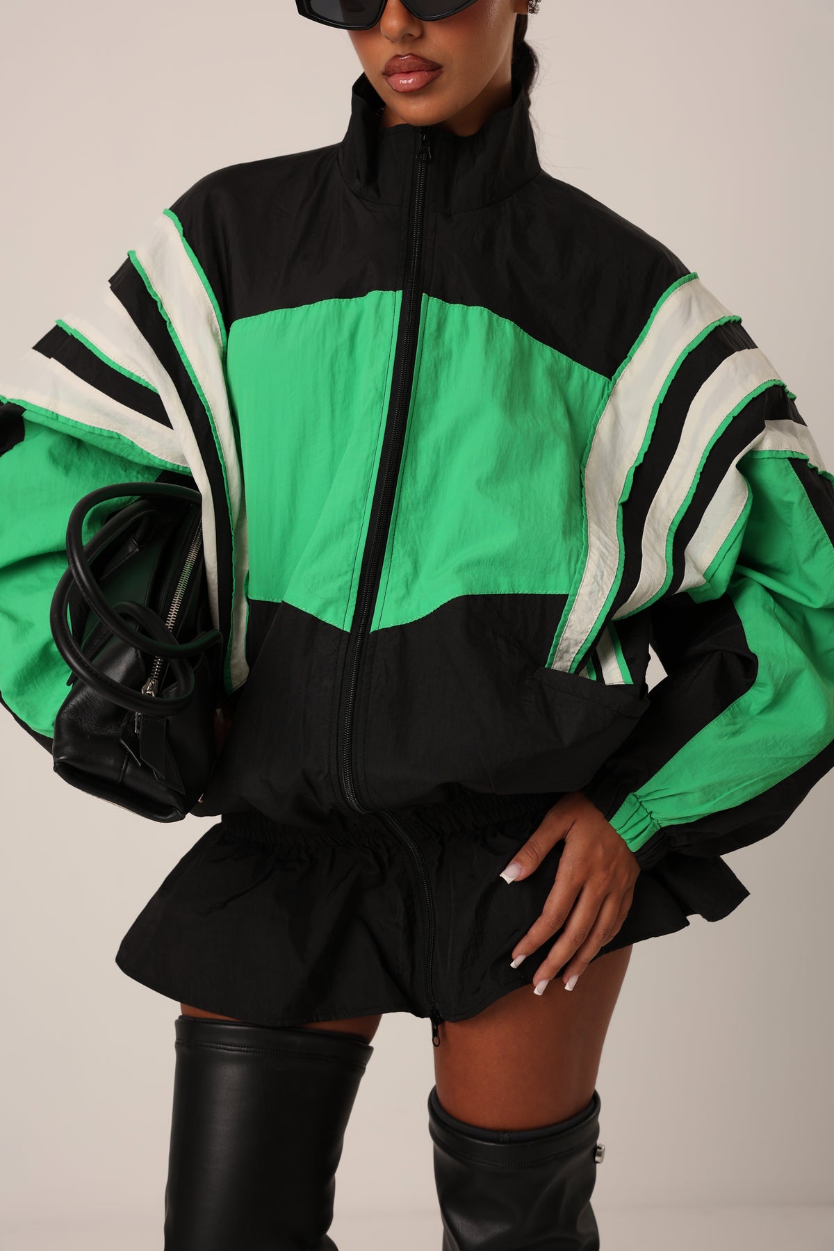 VESTITO PARACHUTE MAMBA VERDE/NERO