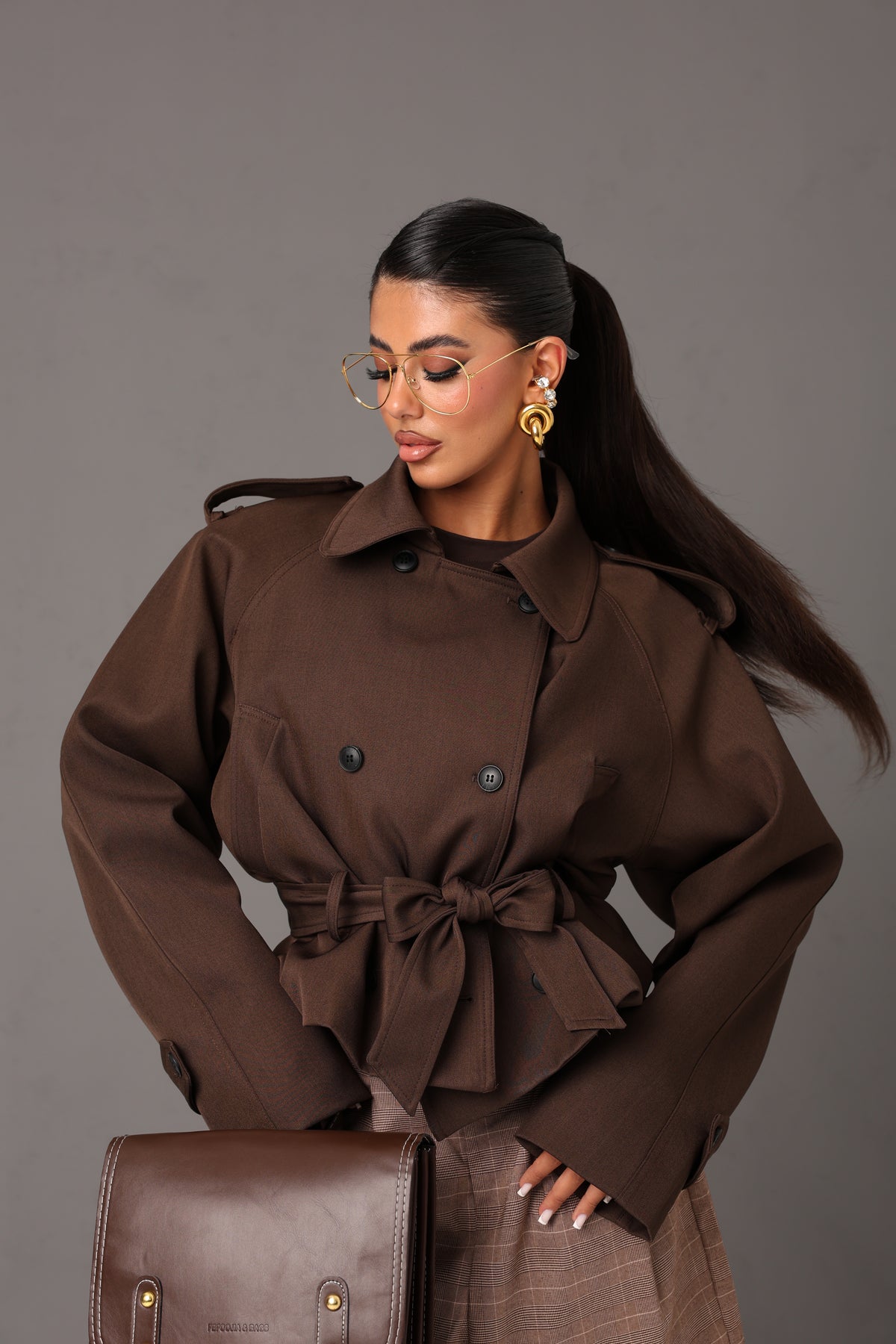 TRENCH ROSANNA MARRONE