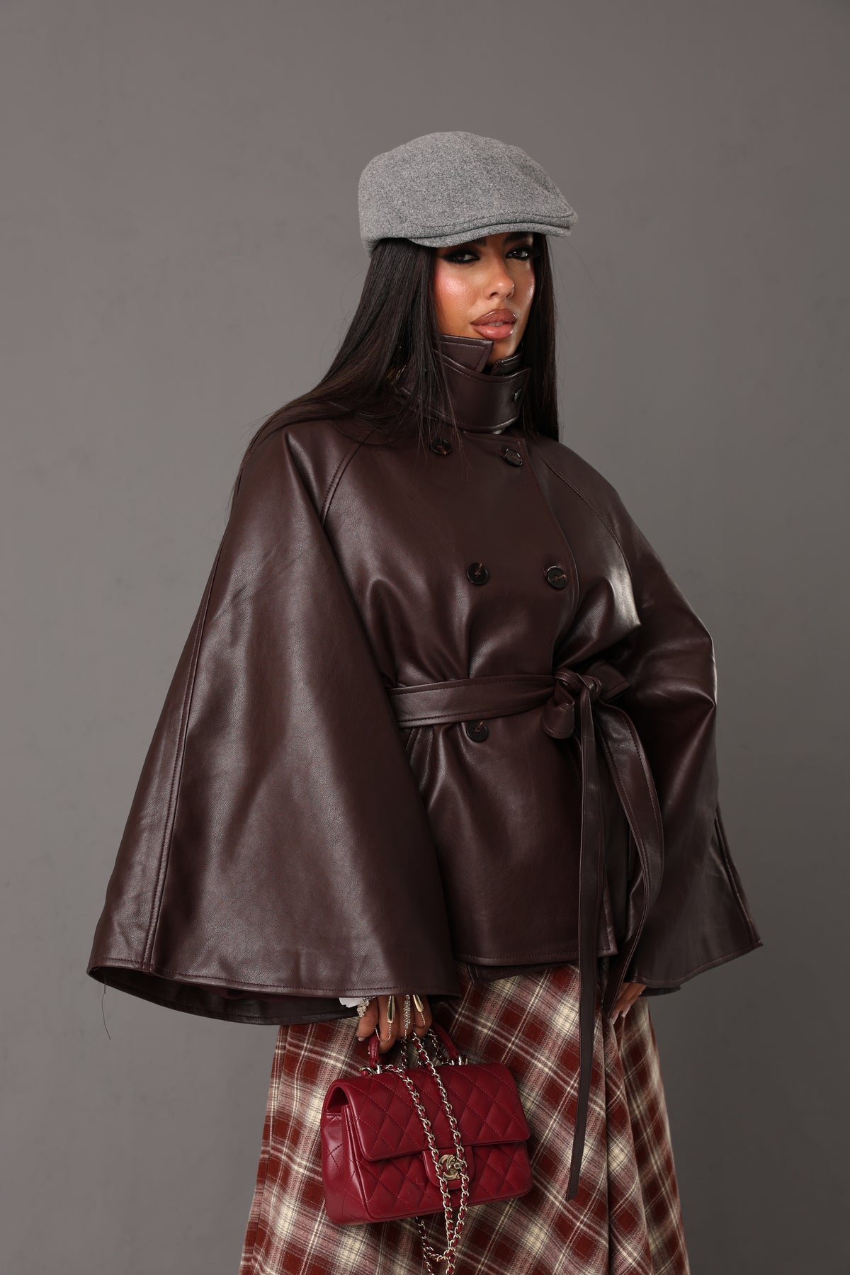 GIACCA ECOPELLE MIRIAM BORDEAUX